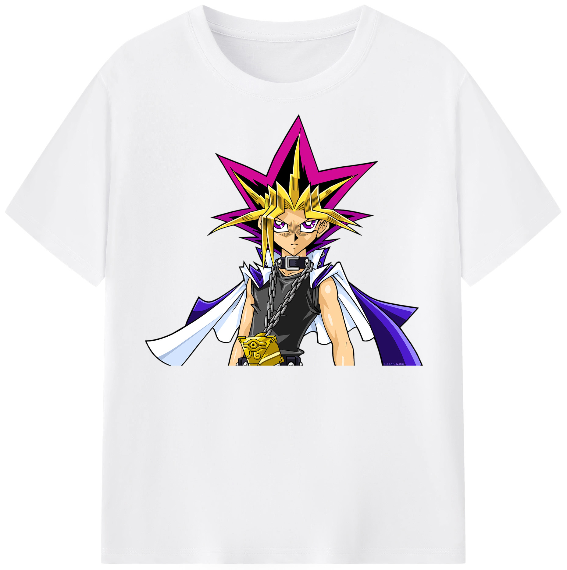 （画像用） 遊☆戯☆王 Yu-Gi-Oh! 綿100％半袖Tシャツ（フロントプリント）