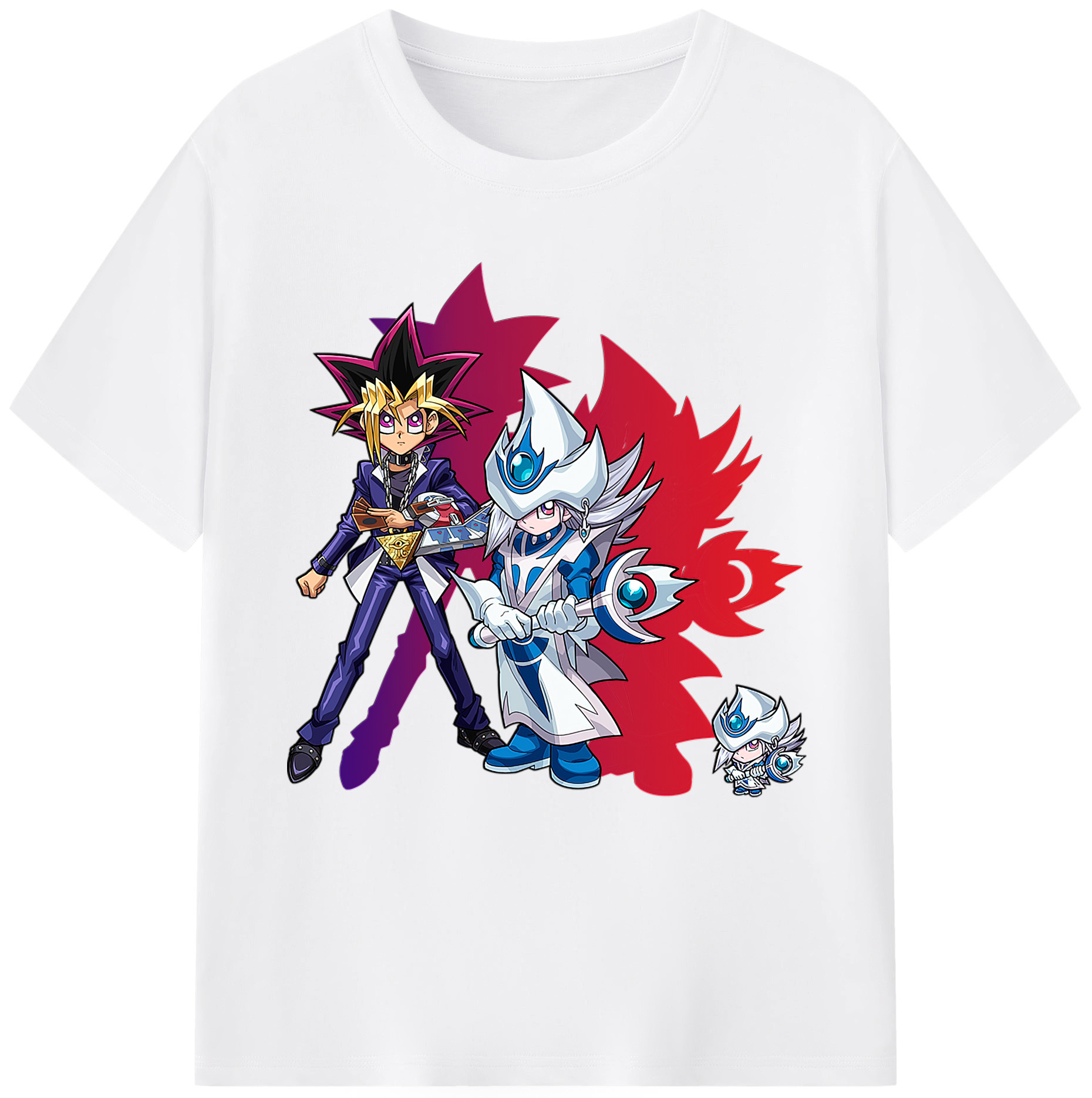 （画像用） 遊☆戯☆王 Yu-Gi-Oh! 綿100％半袖Tシャツ（フロントプリント）