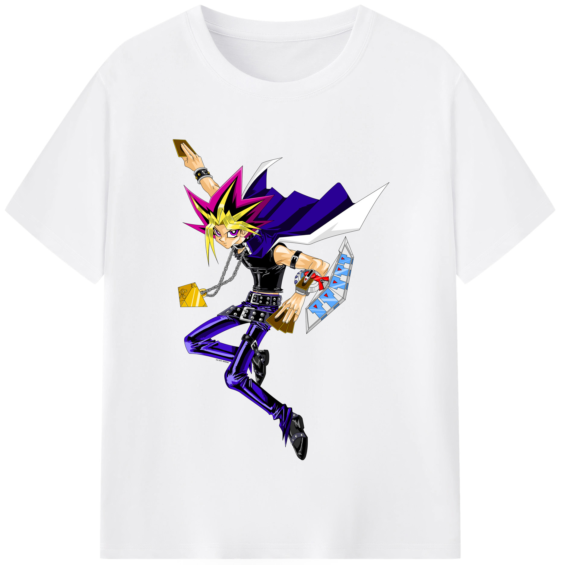 （画像用） 遊☆戯☆王 Yu-Gi-Oh! 綿100％半袖Tシャツ（フロントプリント）