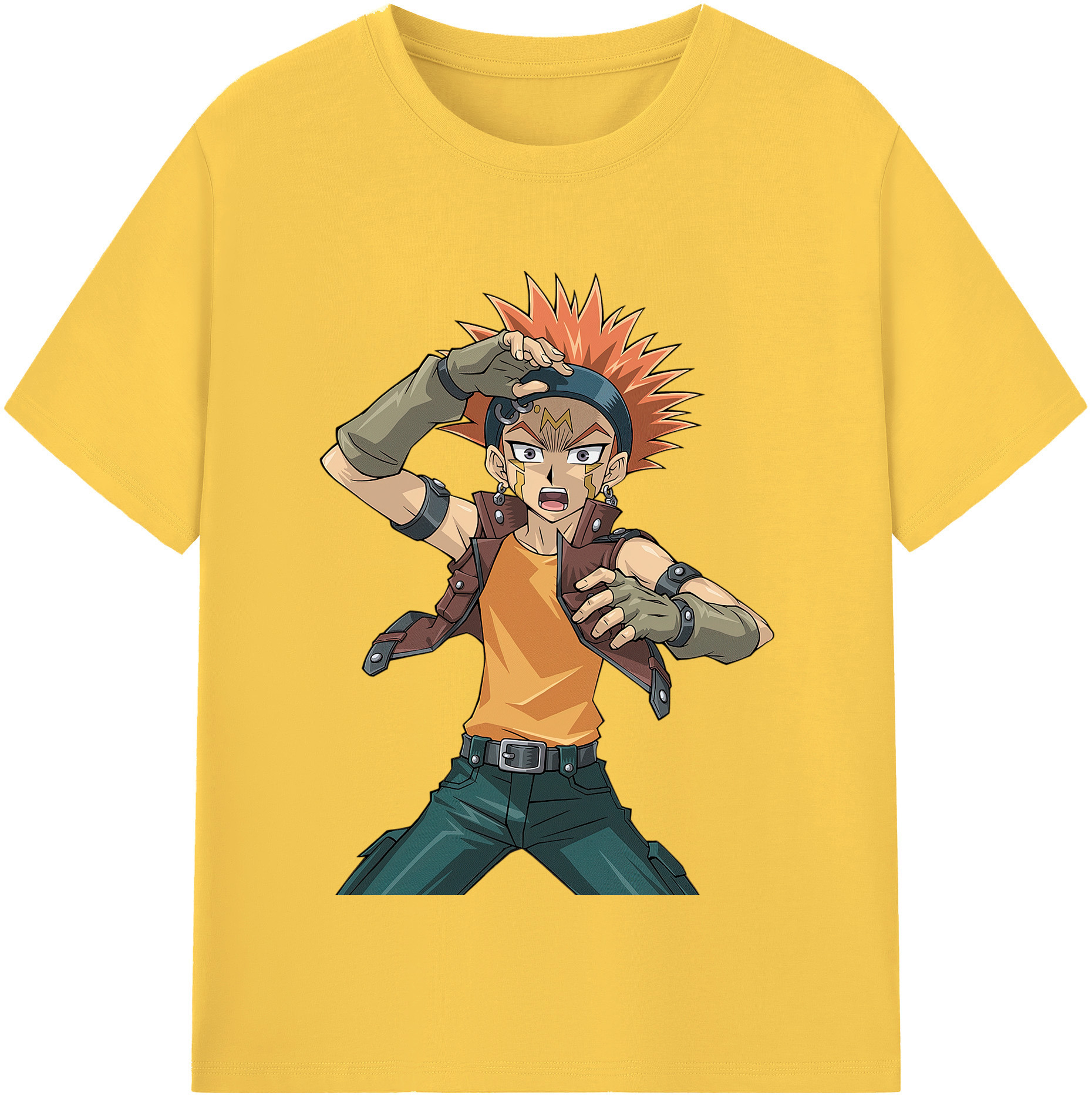 （画像用） 遊☆戯☆王 Yu-Gi-Oh! 綿100％半袖Tシャツ（フロントプリント）