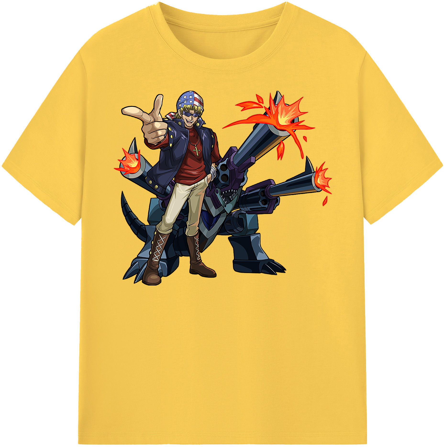 （画像用） 遊☆戯☆王 Yu-Gi-Oh! 綿100％半袖Tシャツ（フロントプリント）
