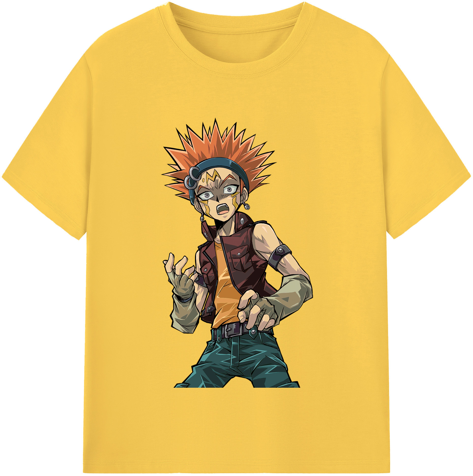 （画像用） 遊☆戯☆王 Yu-Gi-Oh! 綿100％半袖Tシャツ（フロントプリント）