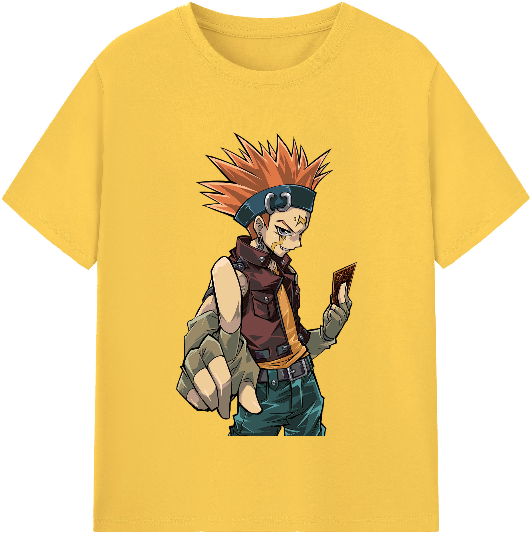 （画像用） 遊☆戯☆王 Yu-Gi-Oh! 綿100％半袖Tシャツ（フロントプリント）