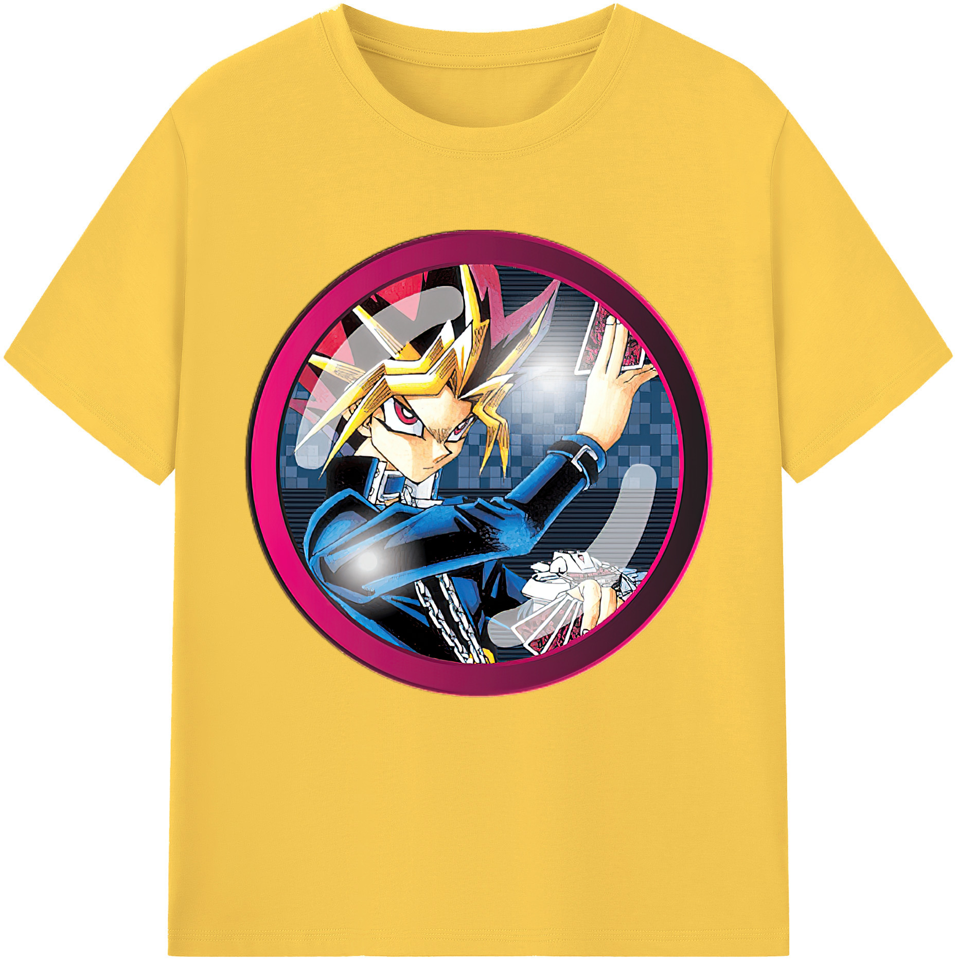 （画像用） 遊☆戯☆王 Yu-Gi-Oh! 綿100％半袖Tシャツ（フロントプリント）