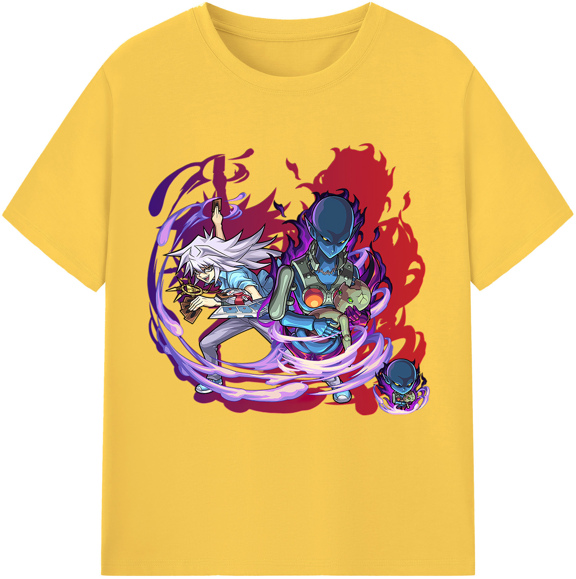 （画像用） 遊☆戯☆王 Yu-Gi-Oh! 綿100％半袖Tシャツ（フロントプリント）