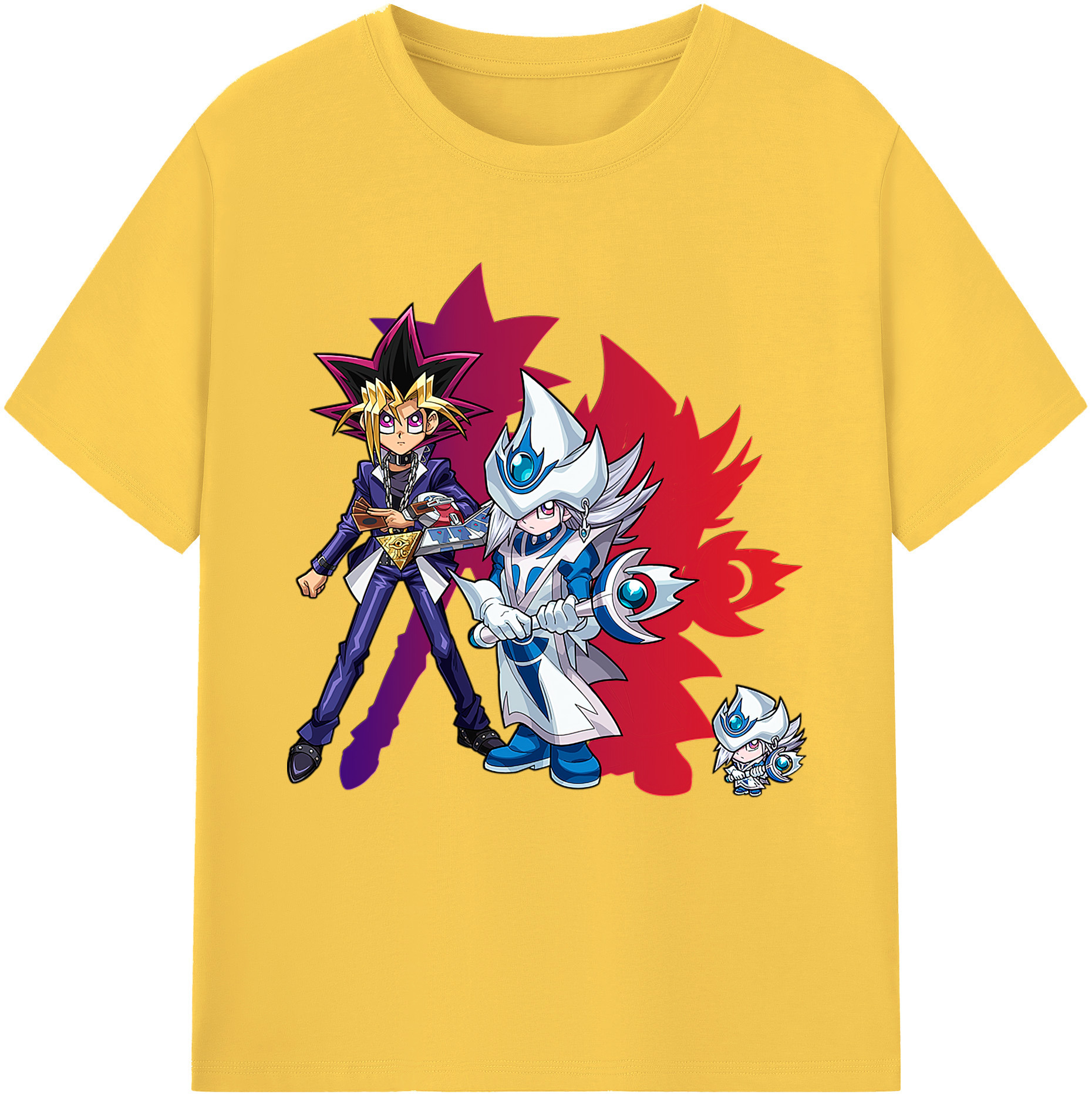 （画像用） 遊☆戯☆王 Yu-Gi-Oh! 綿100％半袖Tシャツ（フロントプリント）