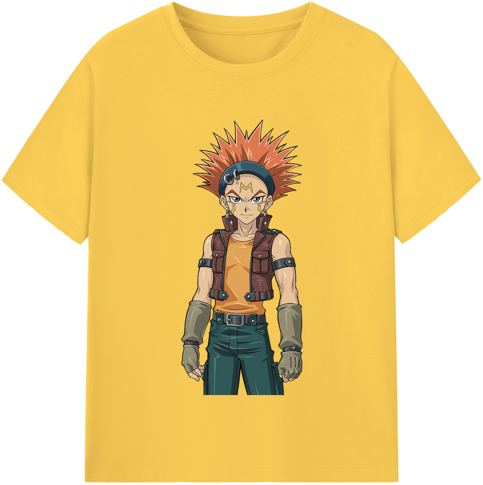 （画像用） 遊☆戯☆王 Yu-Gi-Oh! 綿100％半袖Tシャツ（フロントプリント）