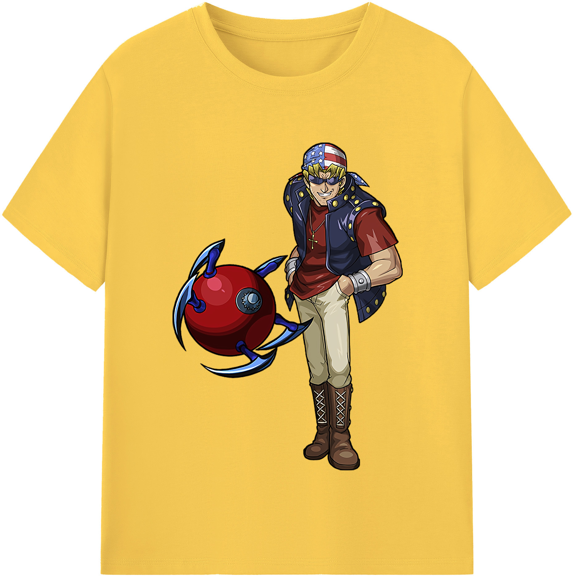 （画像用） 遊☆戯☆王 Yu-Gi-Oh! 綿100％半袖Tシャツ（フロントプリント）