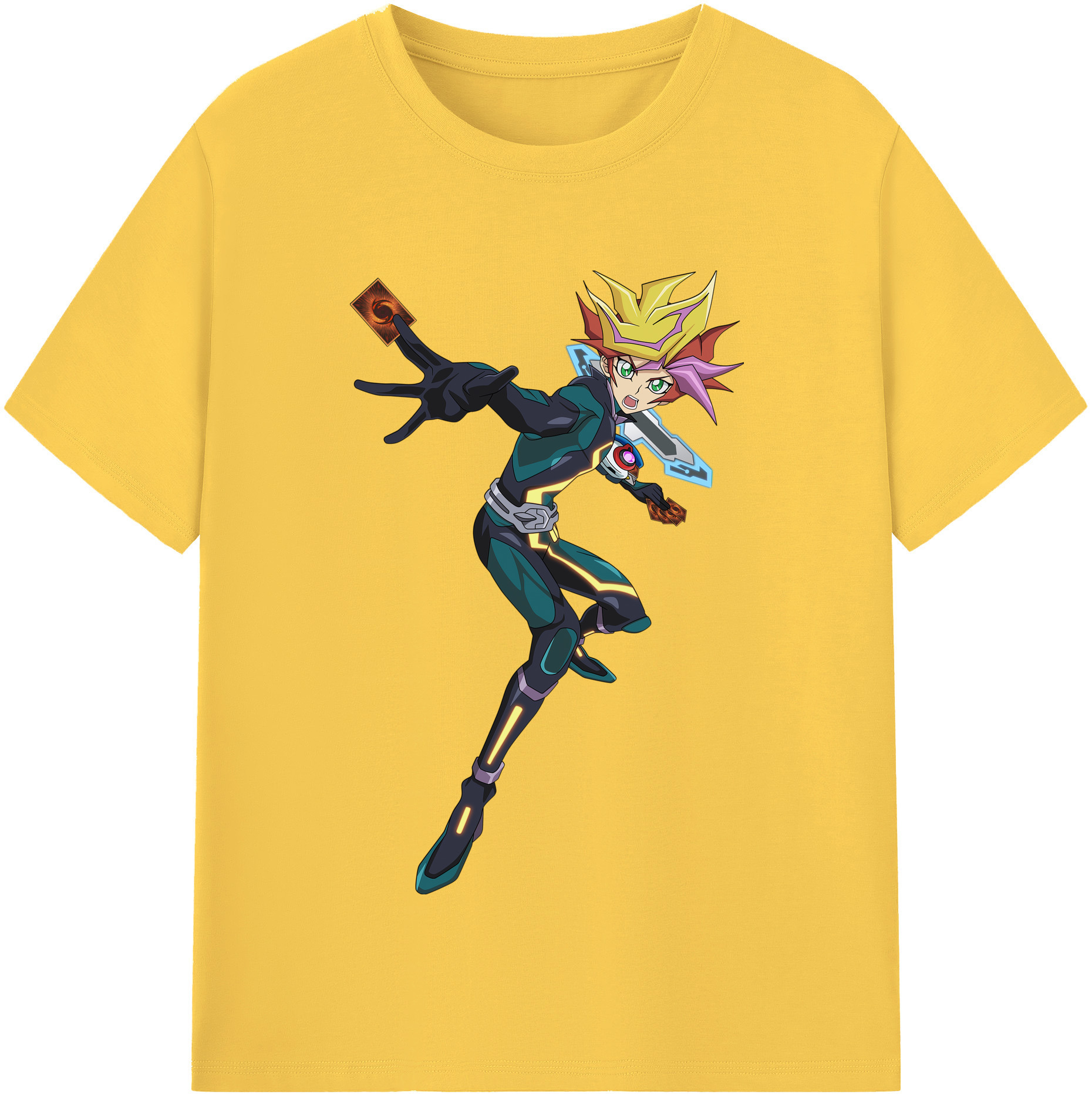 （画像用） 遊☆戯☆王 Yu-Gi-Oh! 綿100％半袖Tシャツ（フロントプリント）