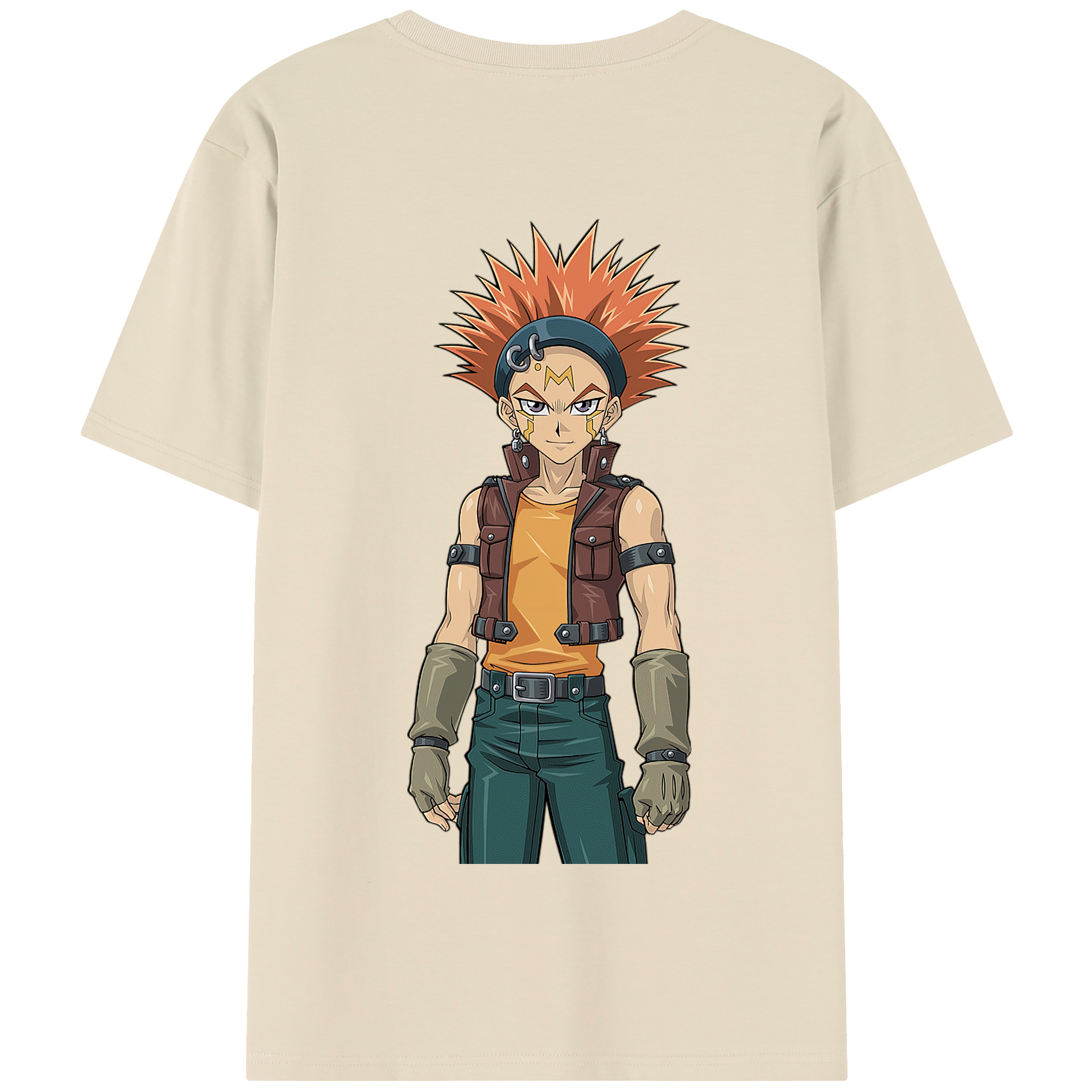 （画像用） 遊☆戯☆王 Yu-Gi-Oh! 綿100％半袖Tシャツ（背面プリント）