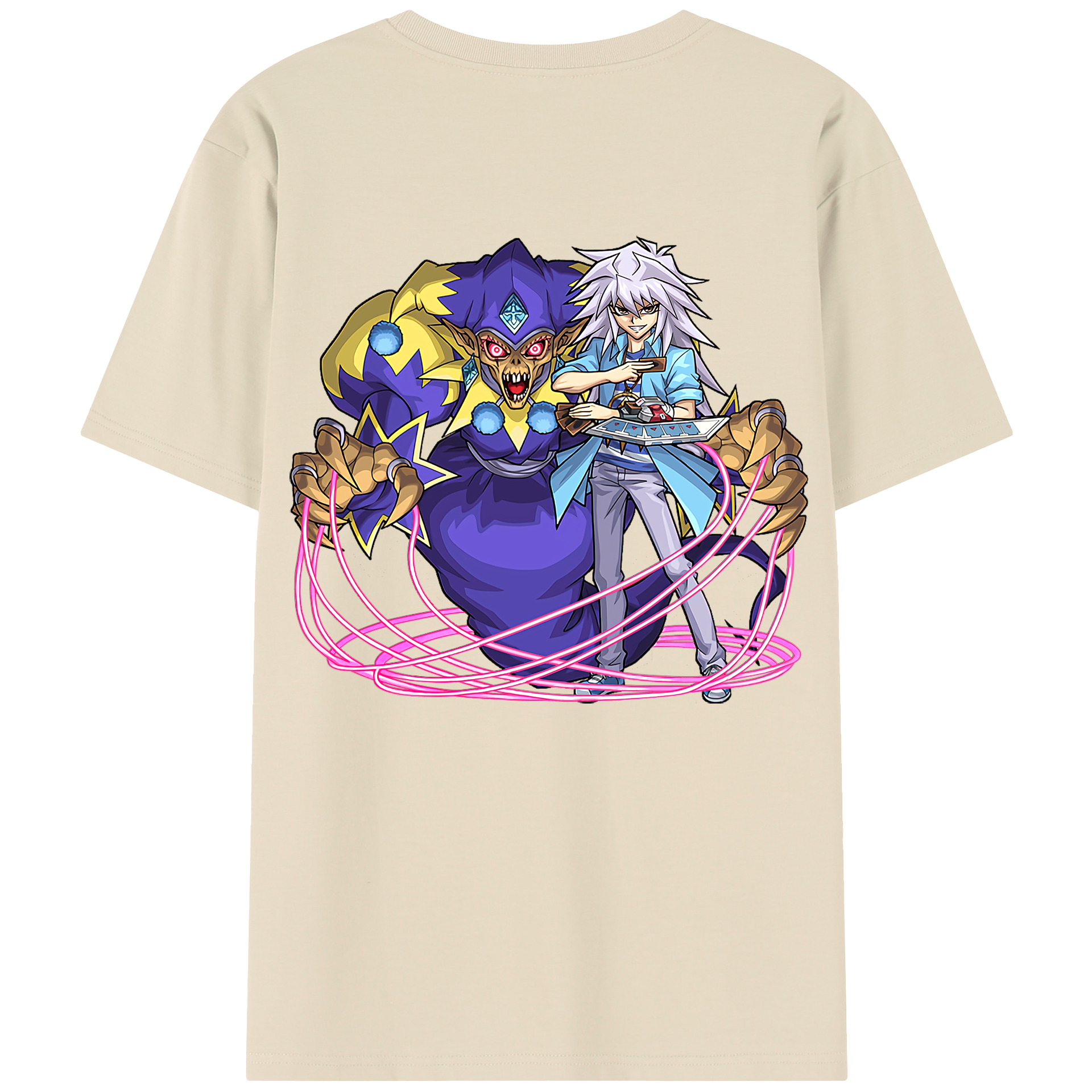 （画像用） 遊☆戯☆王 Yu-Gi-Oh! 綿100％半袖Tシャツ（背面プリント）