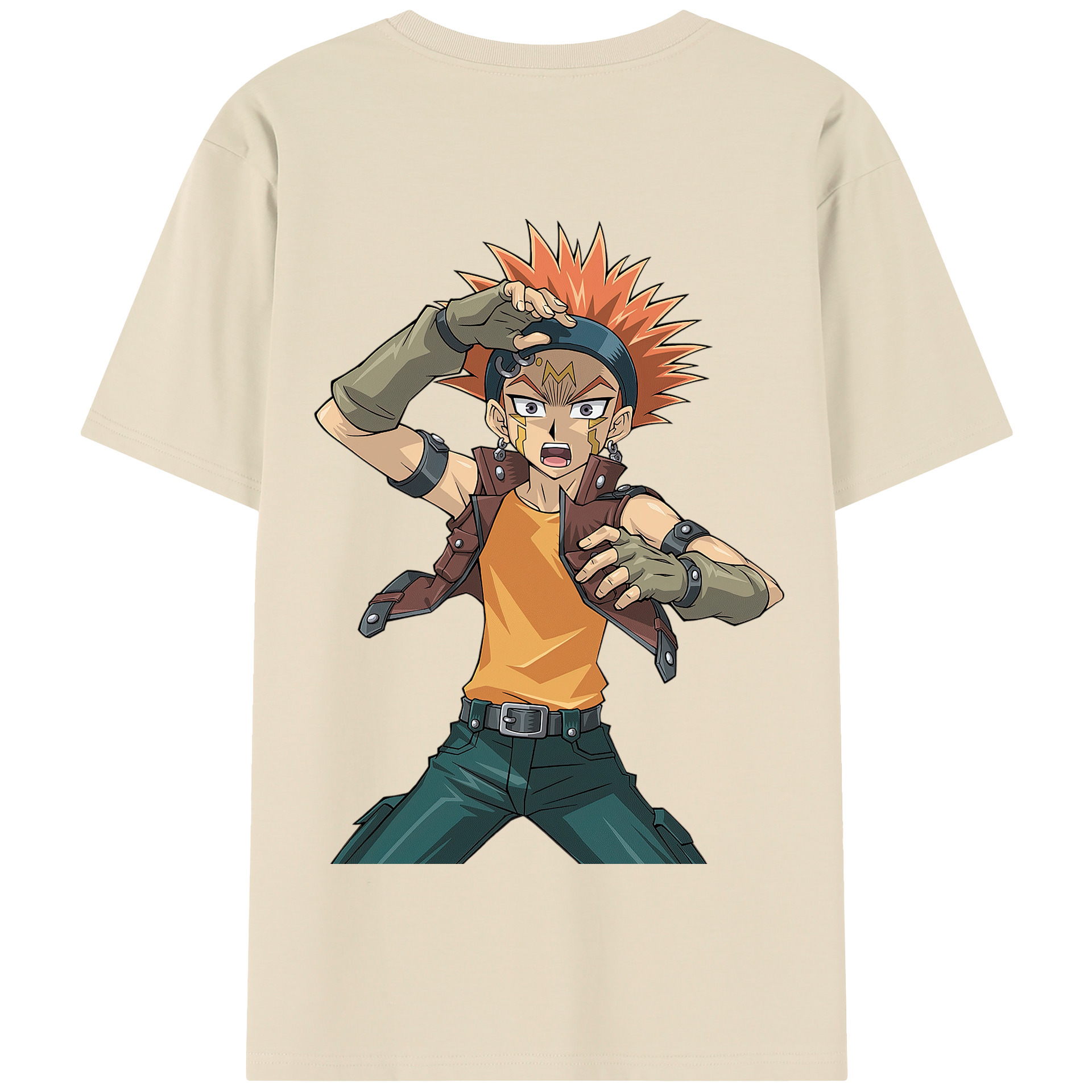 （画像用） 遊☆戯☆王 Yu-Gi-Oh! 綿100％半袖Tシャツ（背面プリント）
