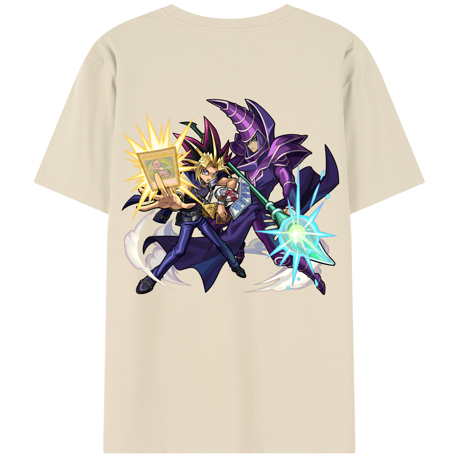 （画像用） 遊☆戯☆王 Yu-Gi-Oh! 綿100％半袖Tシャツ（背面プリント）