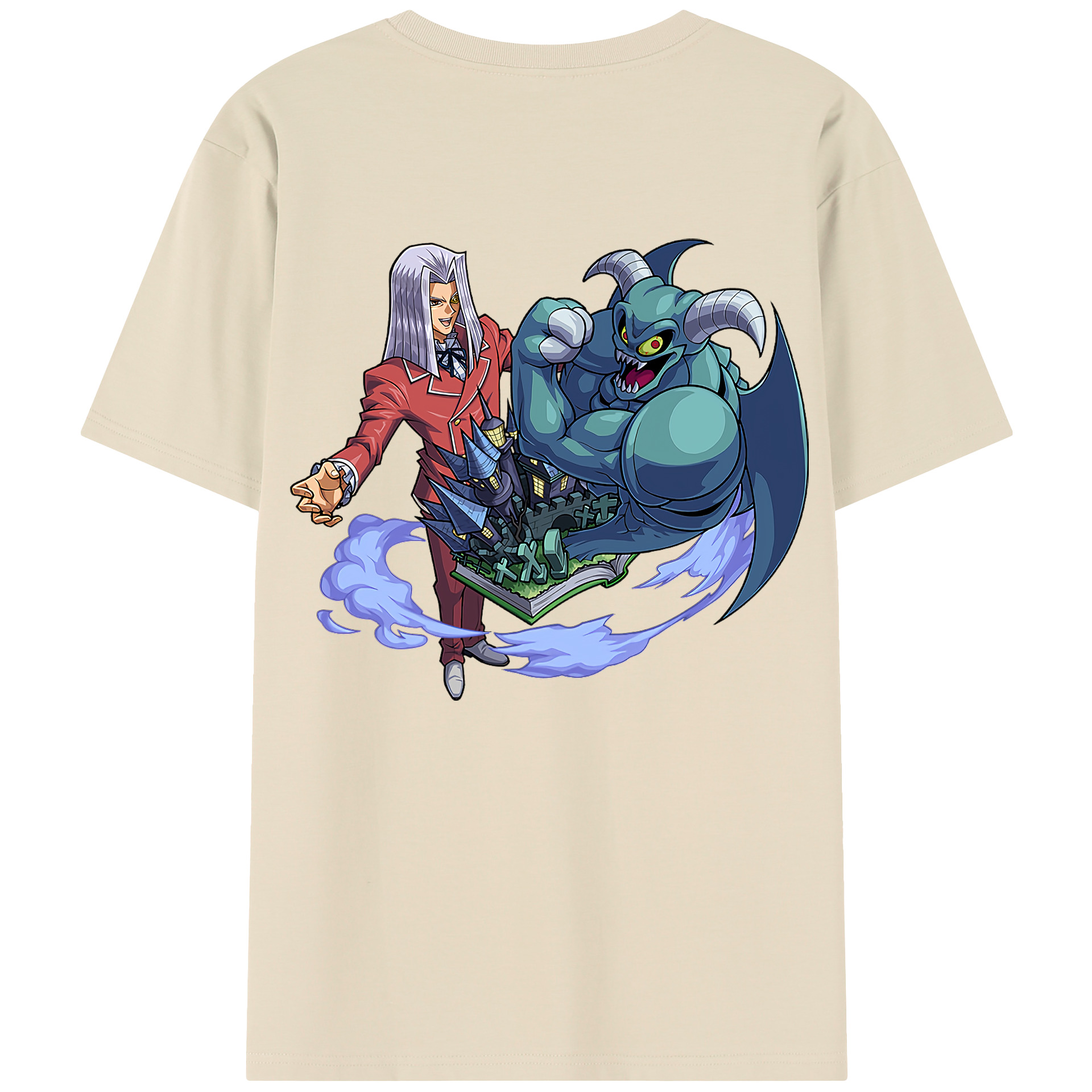 （画像用） 遊☆戯☆王 Yu-Gi-Oh! 綿100％半袖Tシャツ（背面プリント）