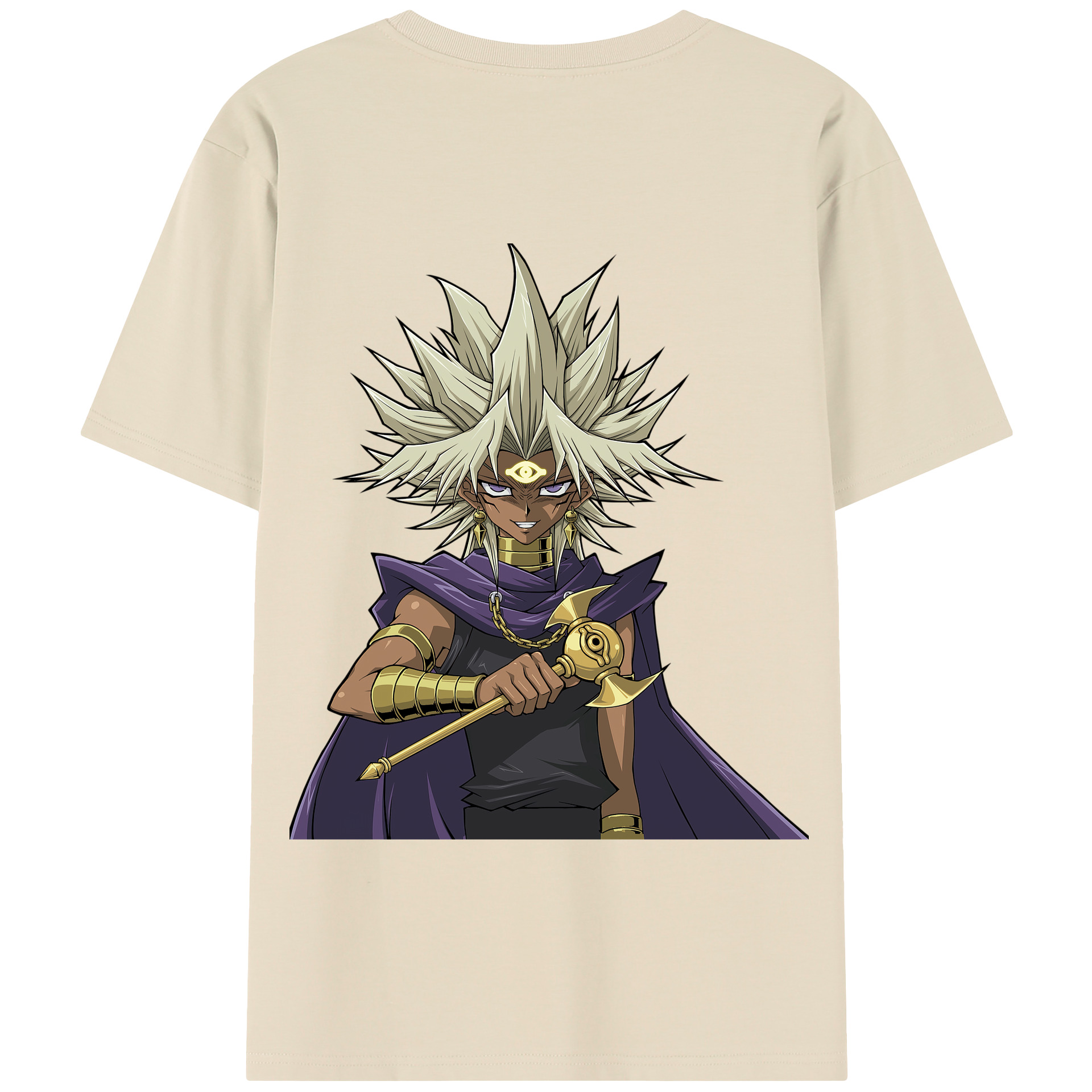 （画像用） 遊☆戯☆王 Yu-Gi-Oh! 綿100％半袖Tシャツ（背面プリント）