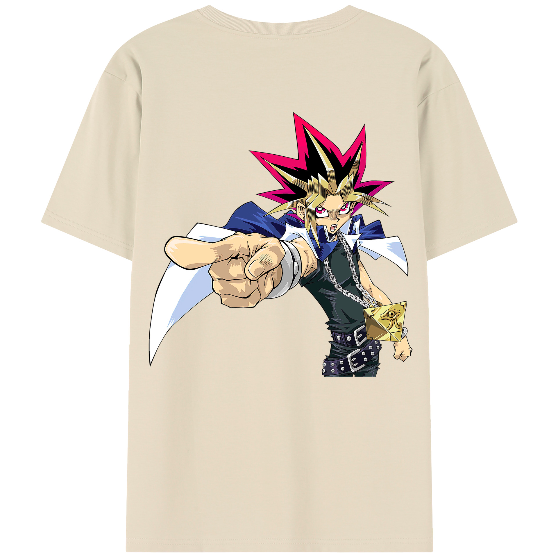 （画像用） 遊☆戯☆王 Yu-Gi-Oh! 綿100％半袖Tシャツ（背面プリント）