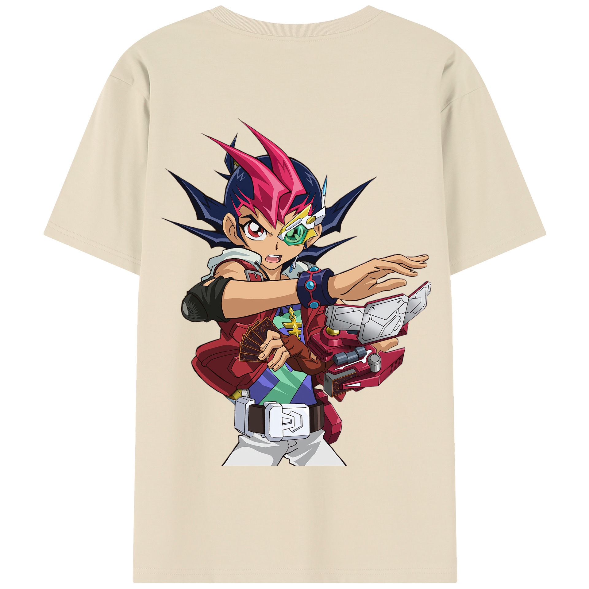 （画像用） 遊☆戯☆王 Yu-Gi-Oh! 綿100％半袖Tシャツ（背面プリント）