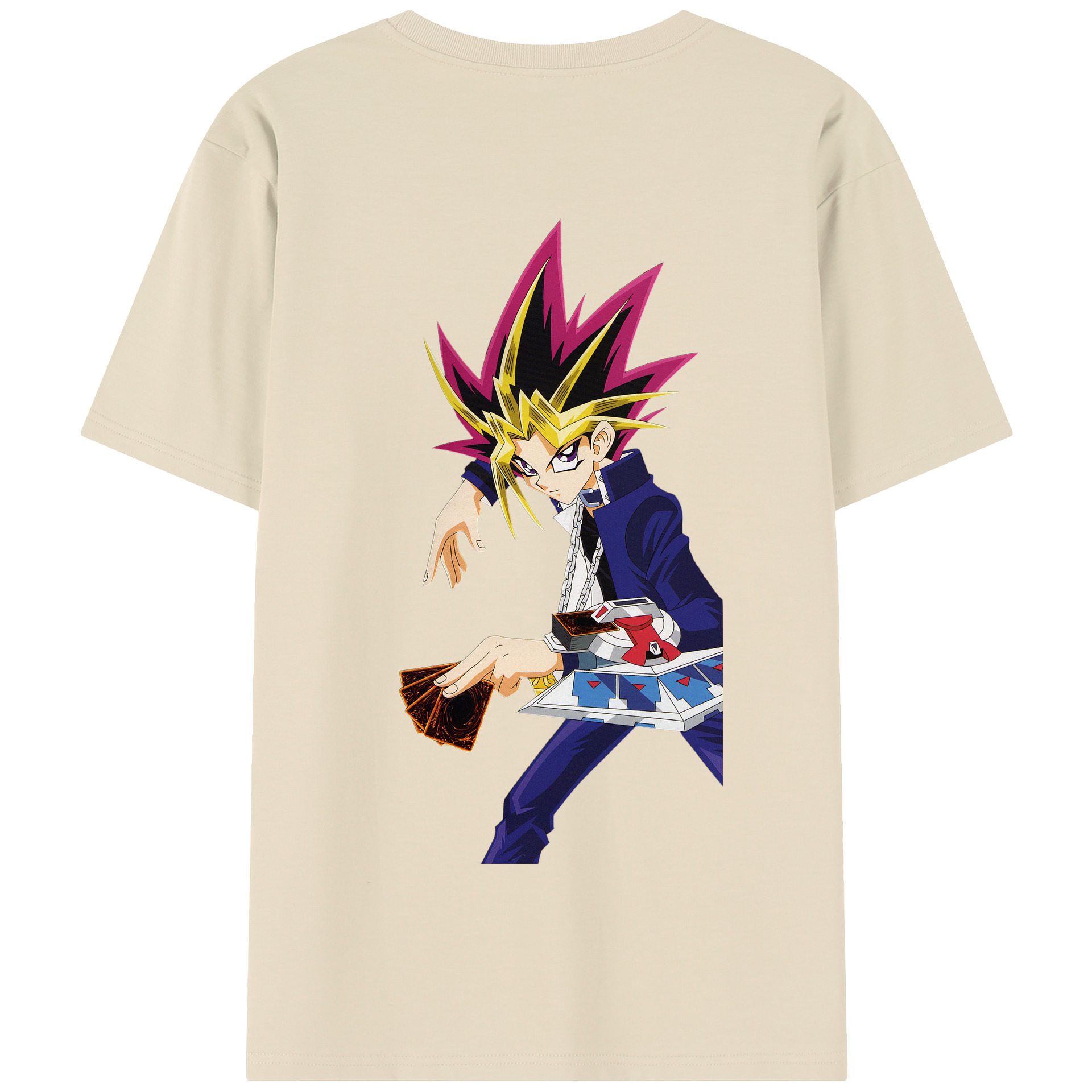 （画像用） 遊☆戯☆王 Yu-Gi-Oh! 綿100％半袖Tシャツ（背面プリント）