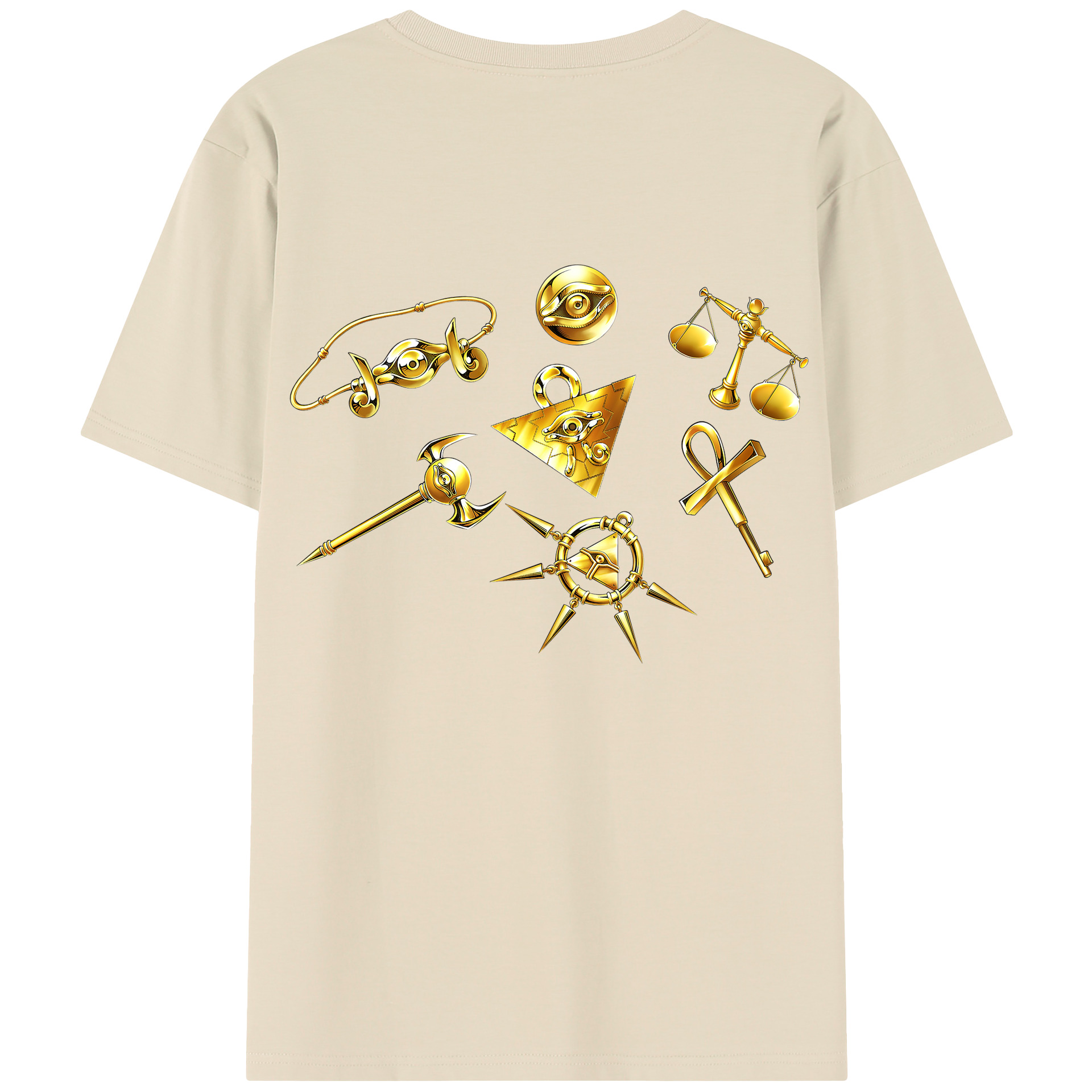 （画像用） 遊☆戯☆王 Yu-Gi-Oh! 綿100％半袖Tシャツ（背面プリント）