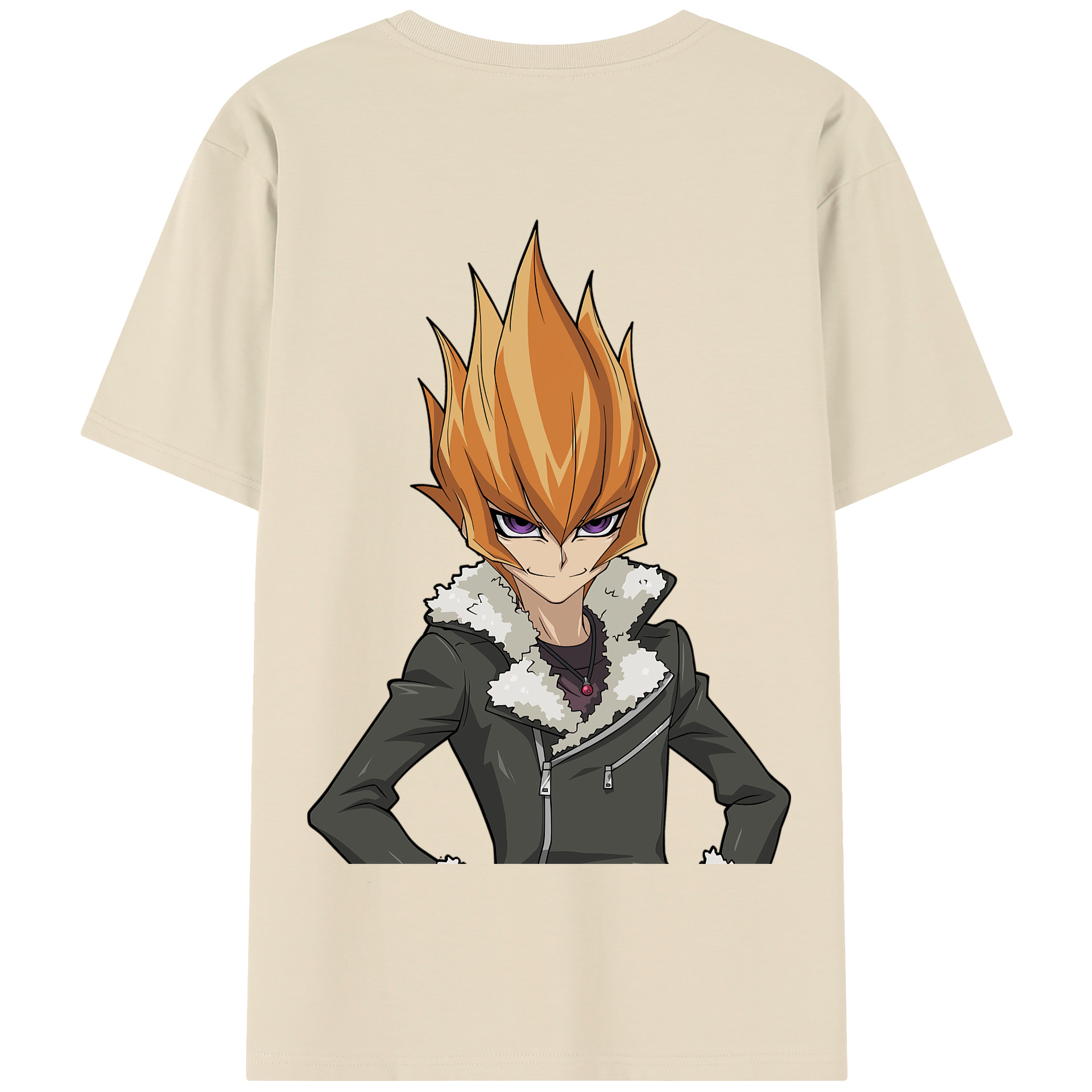 （画像用） 遊☆戯☆王 Yu-Gi-Oh! 綿100％半袖Tシャツ（背面プリント）