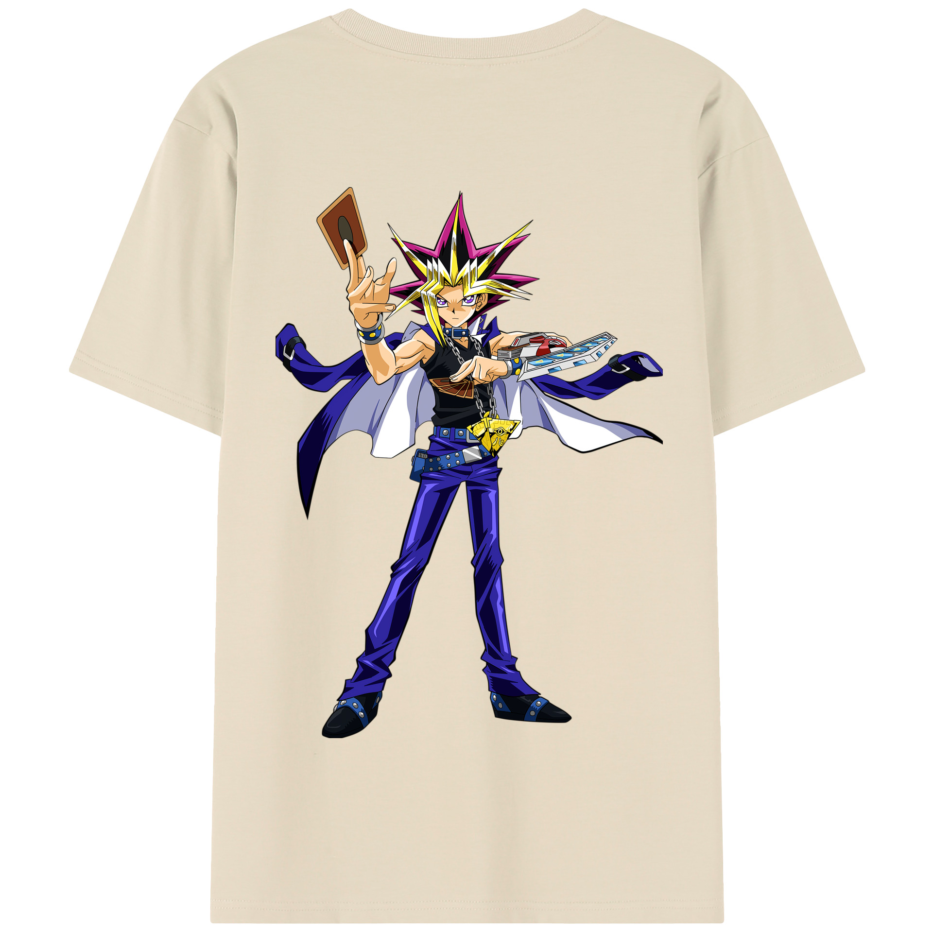 （画像用） 遊☆戯☆王 Yu-Gi-Oh! 綿100％半袖Tシャツ（背面プリント）
