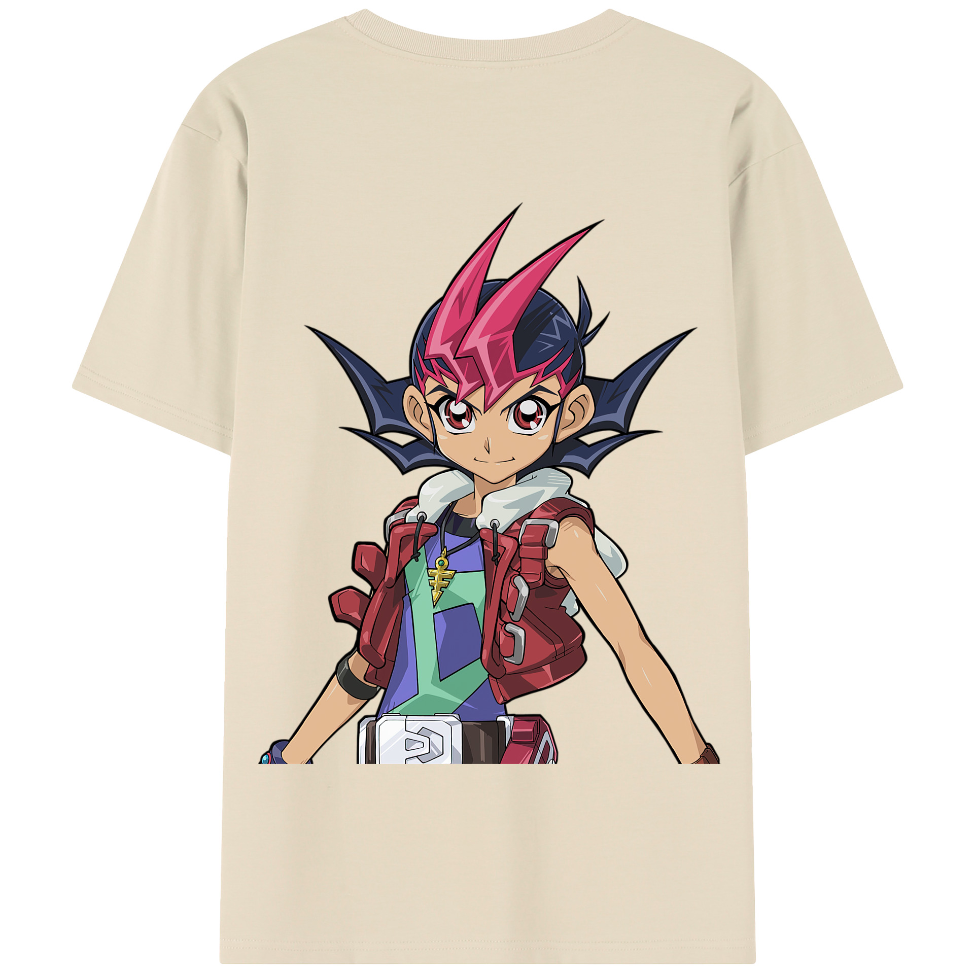 （画像用） 遊☆戯☆王 Yu-Gi-Oh! 綿100％半袖Tシャツ（背面プリント）