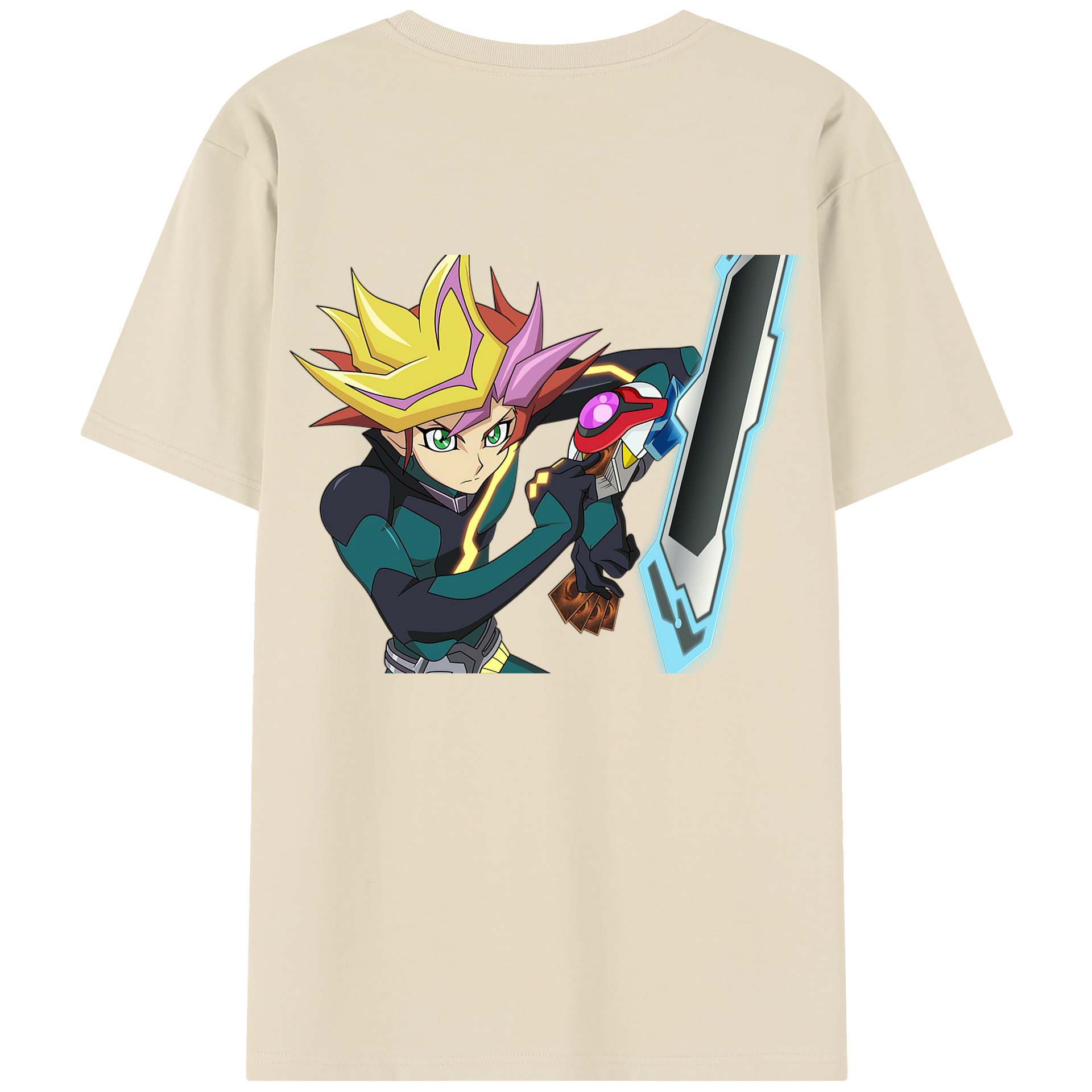 （画像用） 遊☆戯☆王 Yu-Gi-Oh! 綿100％半袖Tシャツ（背面プリント）