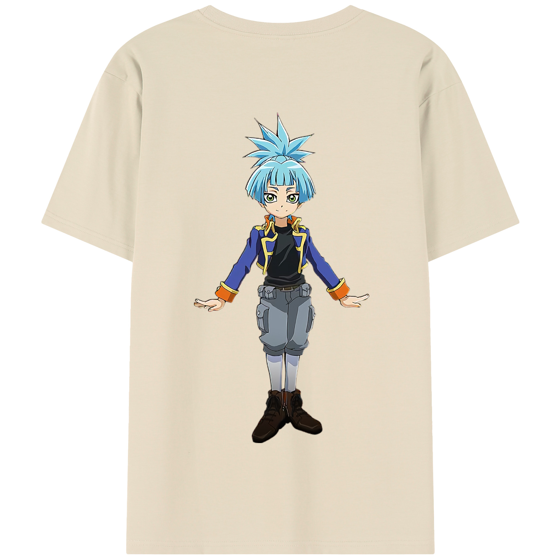 （画像用） 遊☆戯☆王 Yu-Gi-Oh! 綿100％半袖Tシャツ（背面プリント）