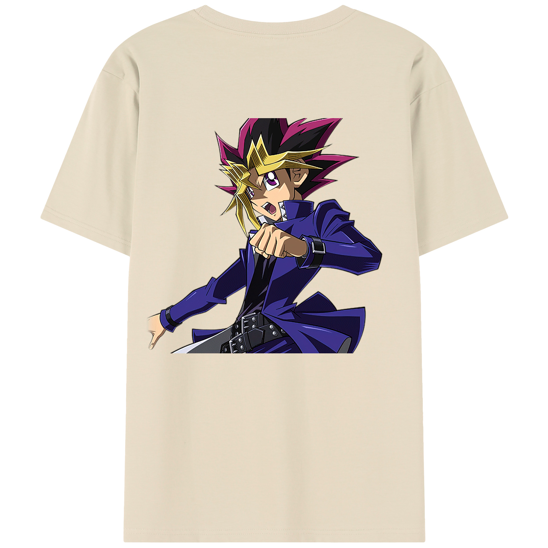 （画像用） 遊☆戯☆王 Yu-Gi-Oh! 綿100％半袖Tシャツ（背面プリント）