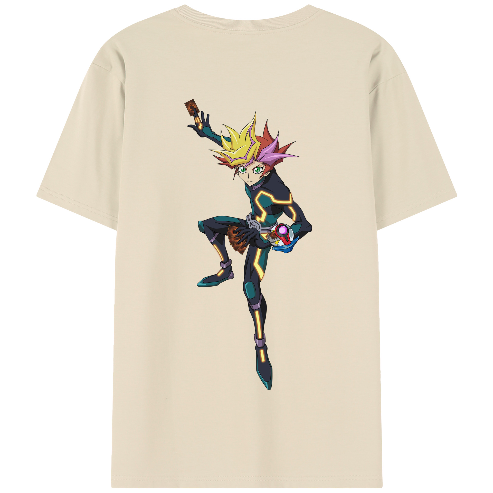 （画像用） 遊☆戯☆王 Yu-Gi-Oh! 綿100％半袖Tシャツ（背面プリント）