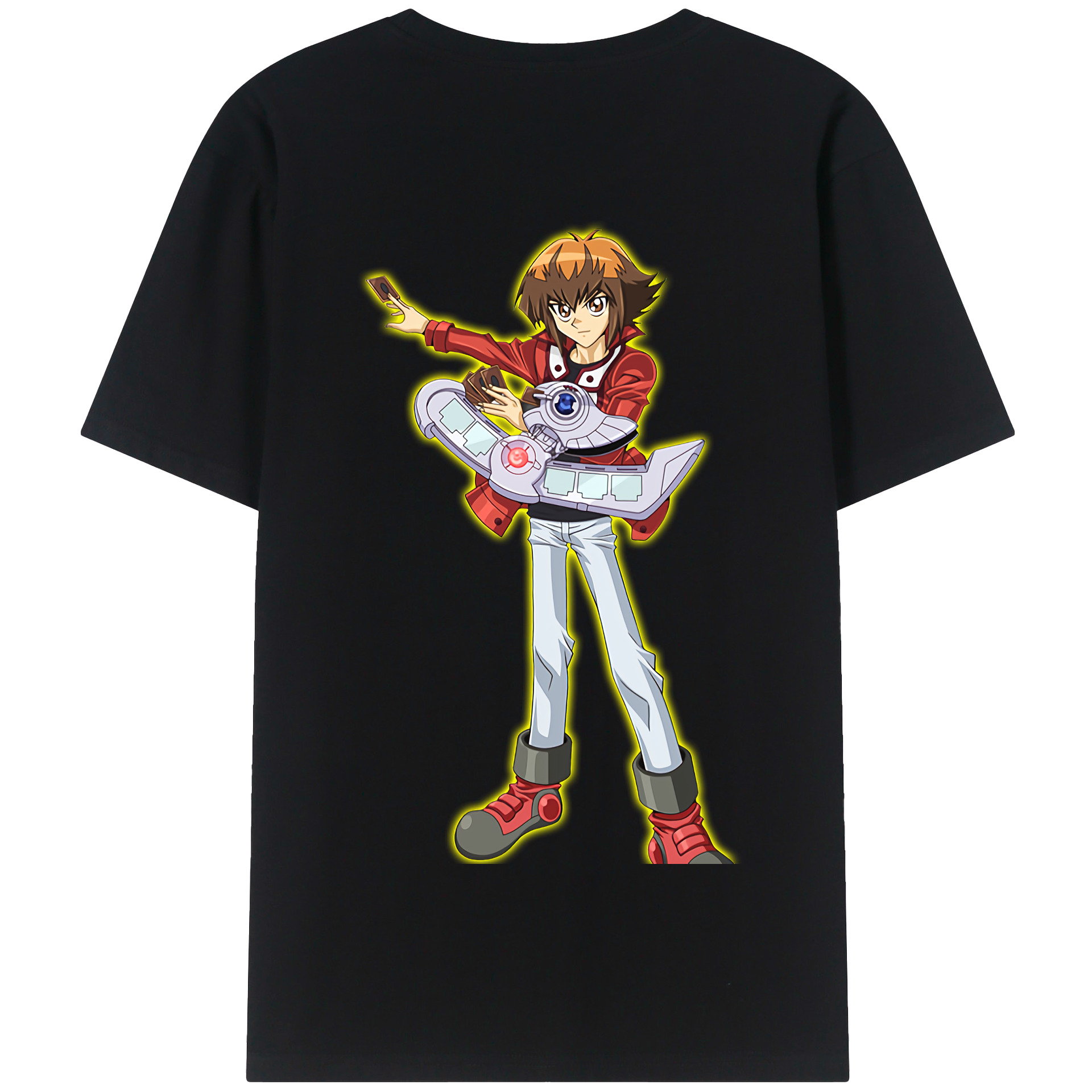 （画像用） 遊☆戯☆王 Yu-Gi-Oh! 綿100％半袖Tシャツ（背面プリント）