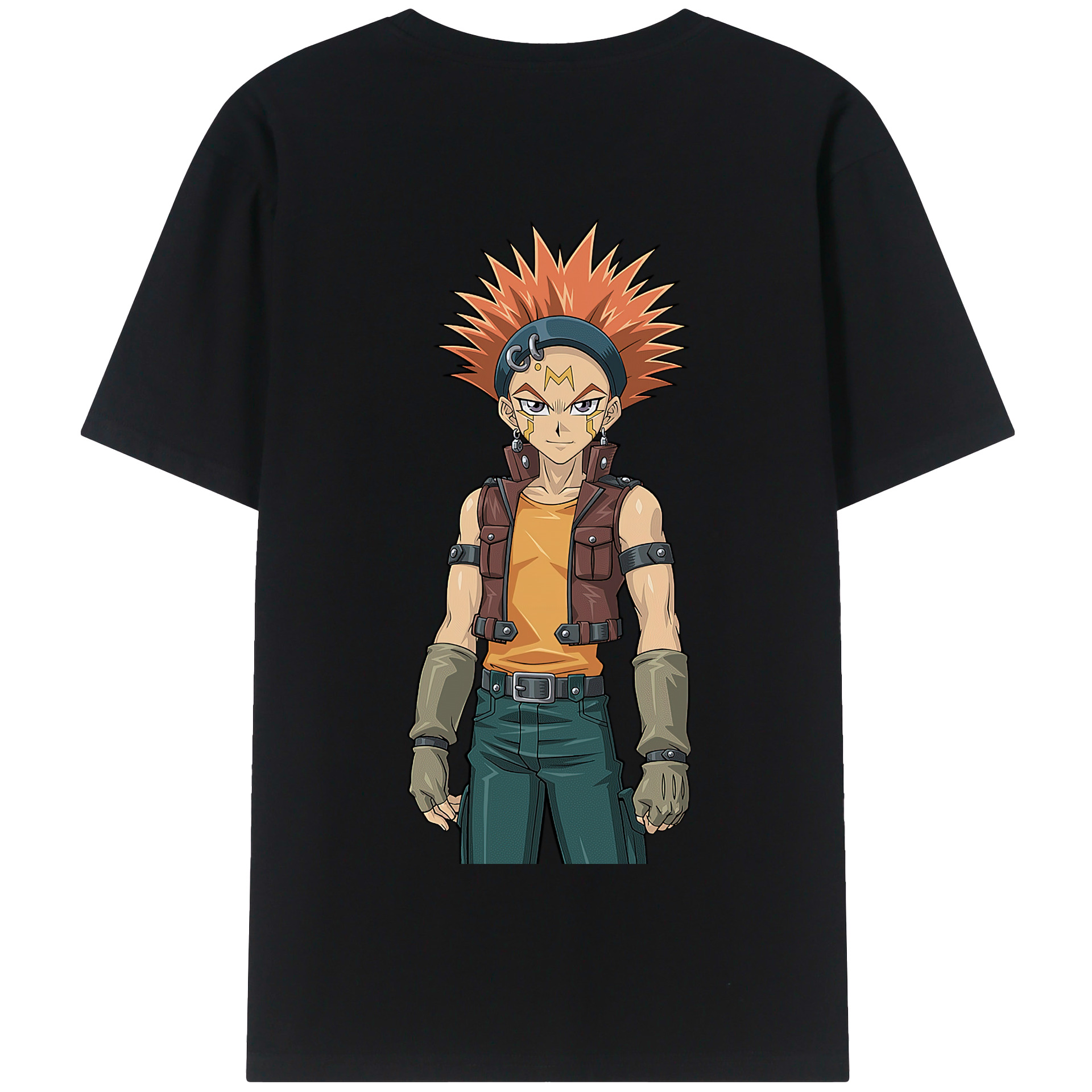 （画像用） 遊☆戯☆王 Yu-Gi-Oh! 綿100％半袖Tシャツ（背面プリント）