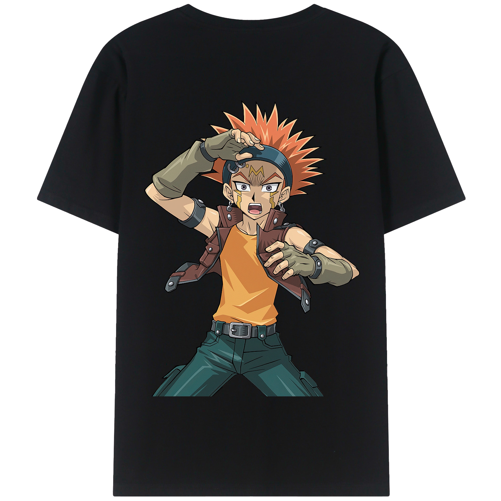 （画像用） 遊☆戯☆王 Yu-Gi-Oh! 綿100％半袖Tシャツ（背面プリント）