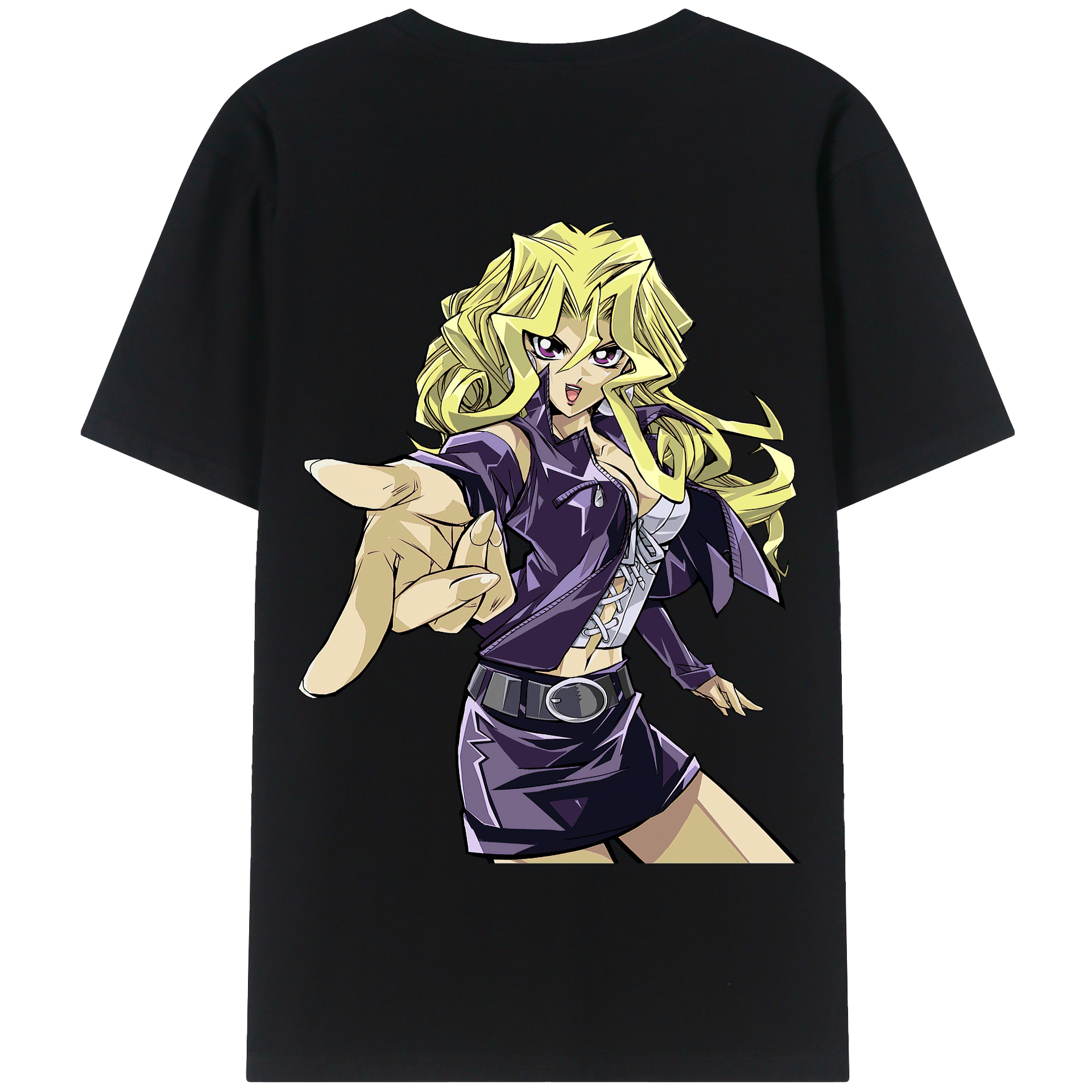 （画像用） 遊☆戯☆王 Yu-Gi-Oh! 綿100％半袖Tシャツ（背面プリント）