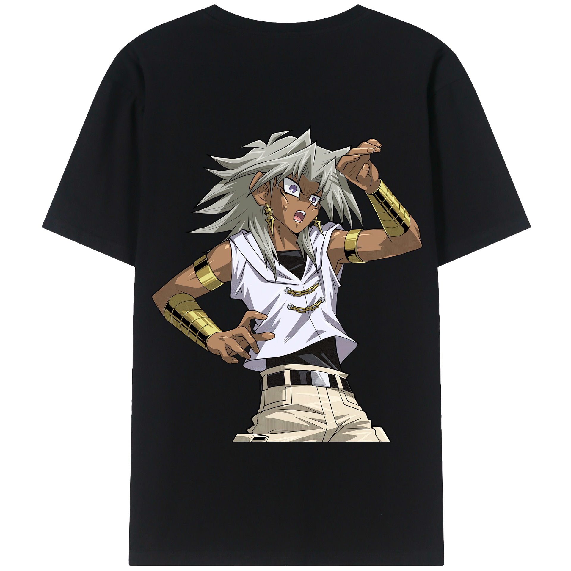 （画像用） 遊☆戯☆王 Yu-Gi-Oh! 綿100％半袖Tシャツ（背面プリント）