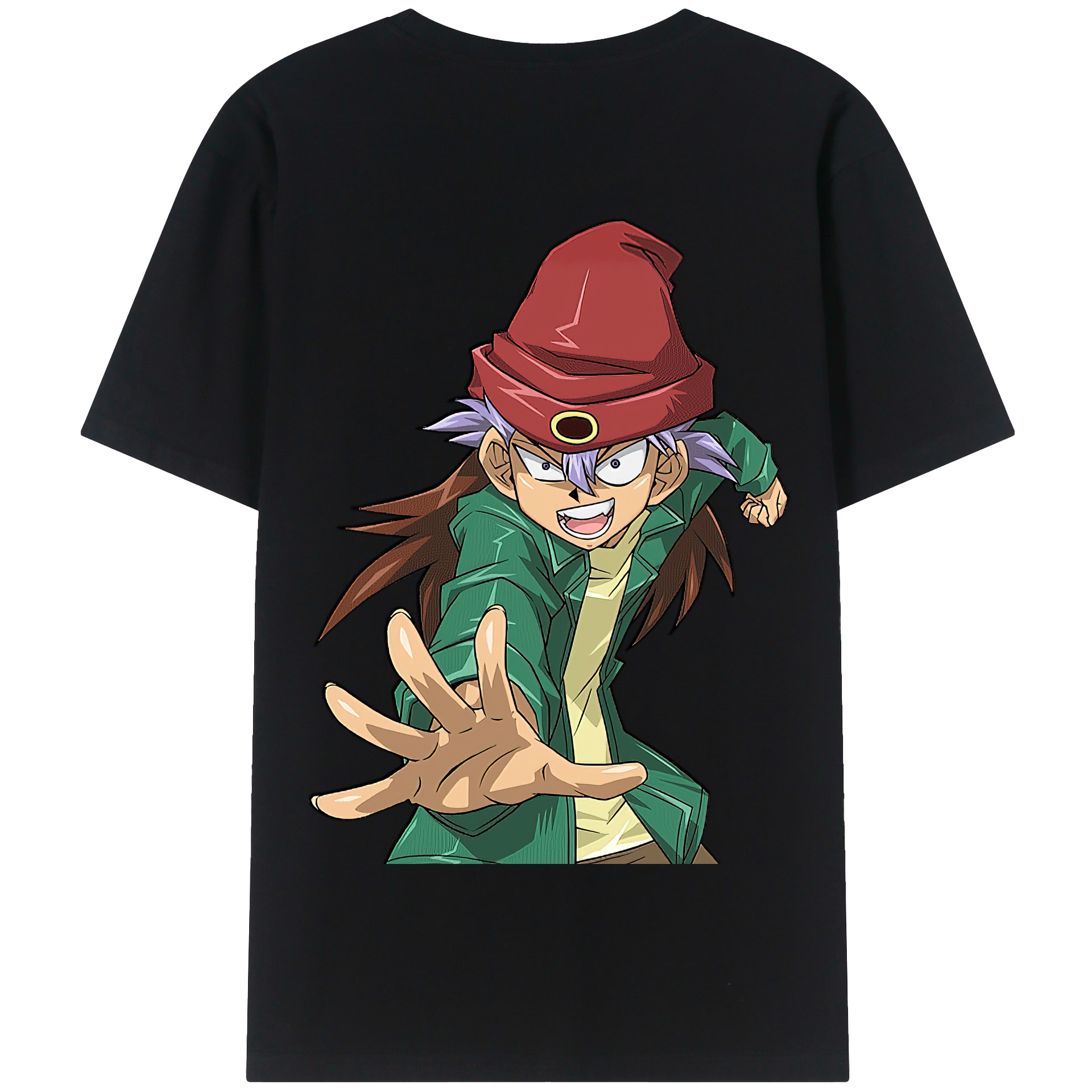 （画像用） 遊☆戯☆王 Yu-Gi-Oh! 綿100％半袖Tシャツ（背面プリント）