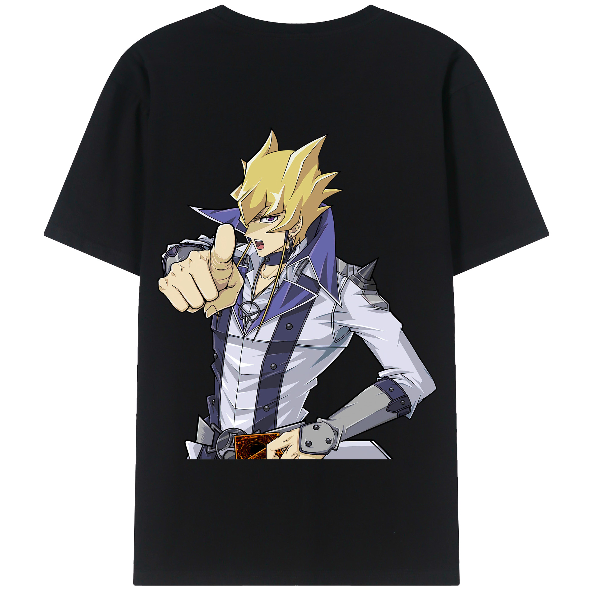 （画像用） 遊☆戯☆王 Yu-Gi-Oh! 綿100％半袖Tシャツ（背面プリント）