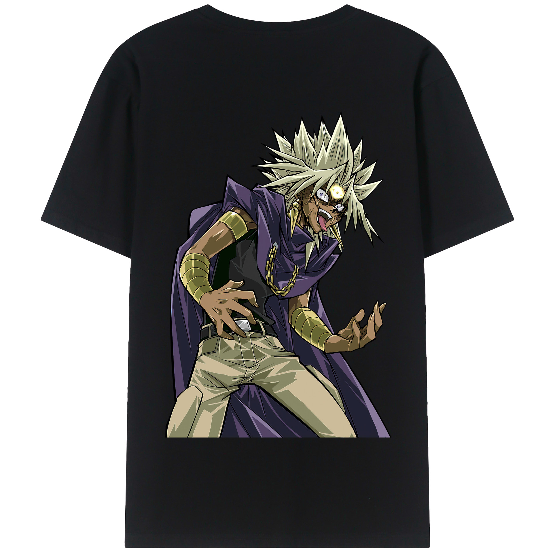 （画像用） 遊☆戯☆王 Yu-Gi-Oh! 綿100％半袖Tシャツ（背面プリント）