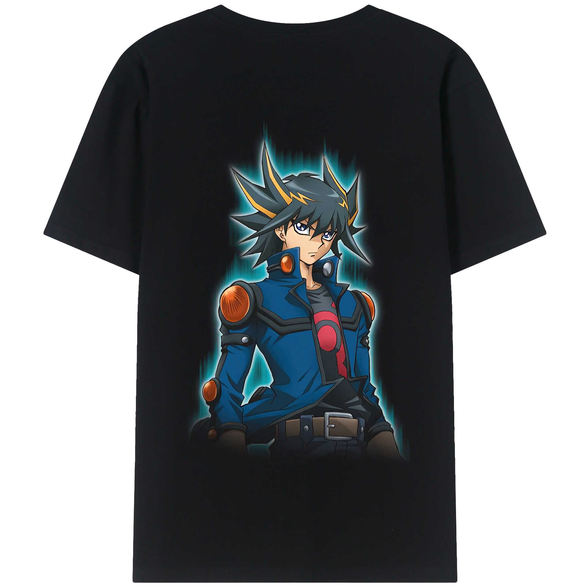 （画像用） 遊☆戯☆王 Yu-Gi-Oh! 綿100％半袖Tシャツ（背面プリント）