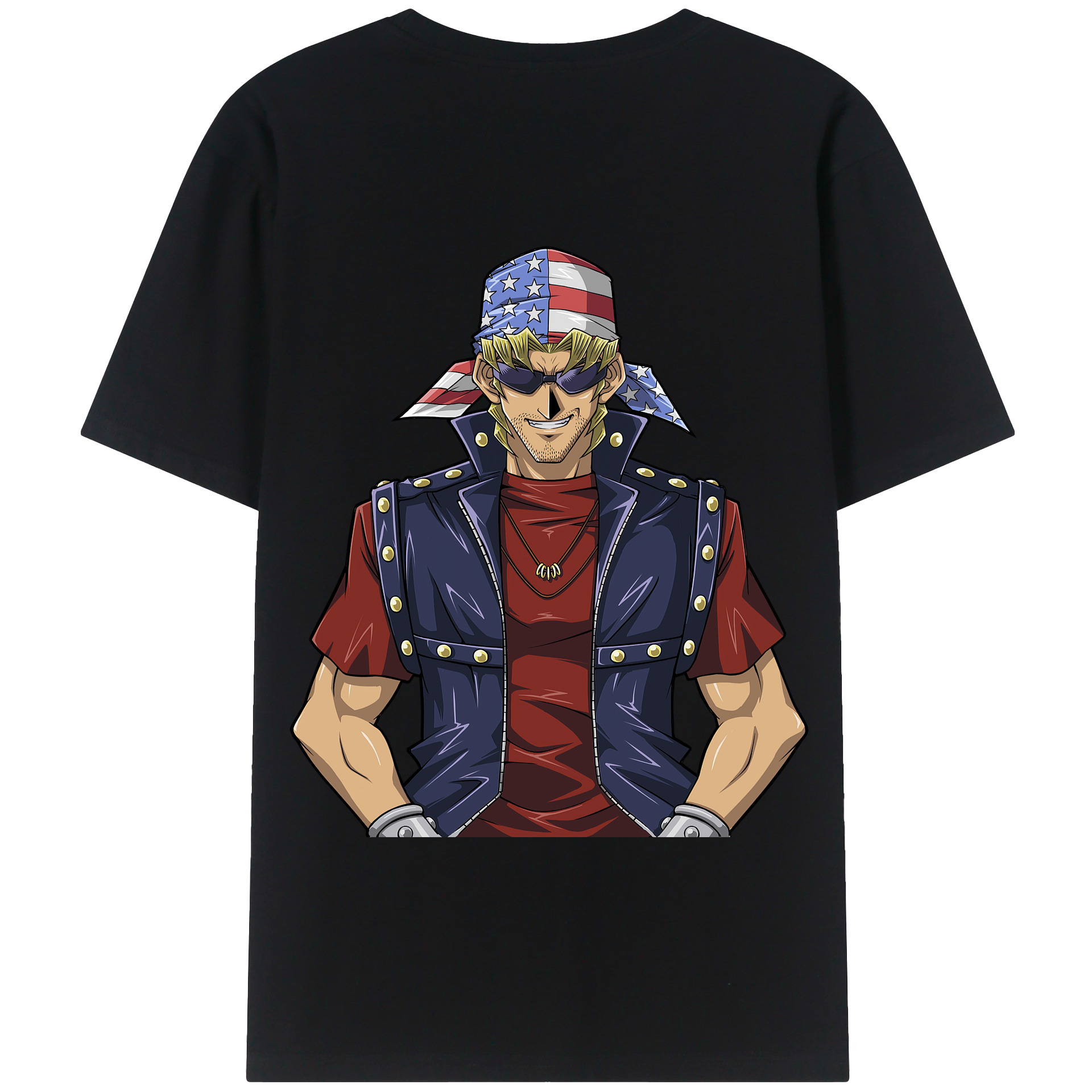 （画像用） 遊☆戯☆王 Yu-Gi-Oh! 綿100％半袖Tシャツ（背面プリント）