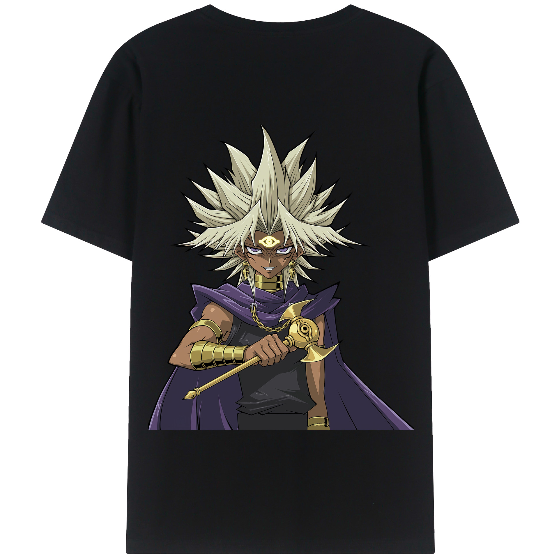 （画像用） 遊☆戯☆王 Yu-Gi-Oh! 綿100％半袖Tシャツ（背面プリント）
