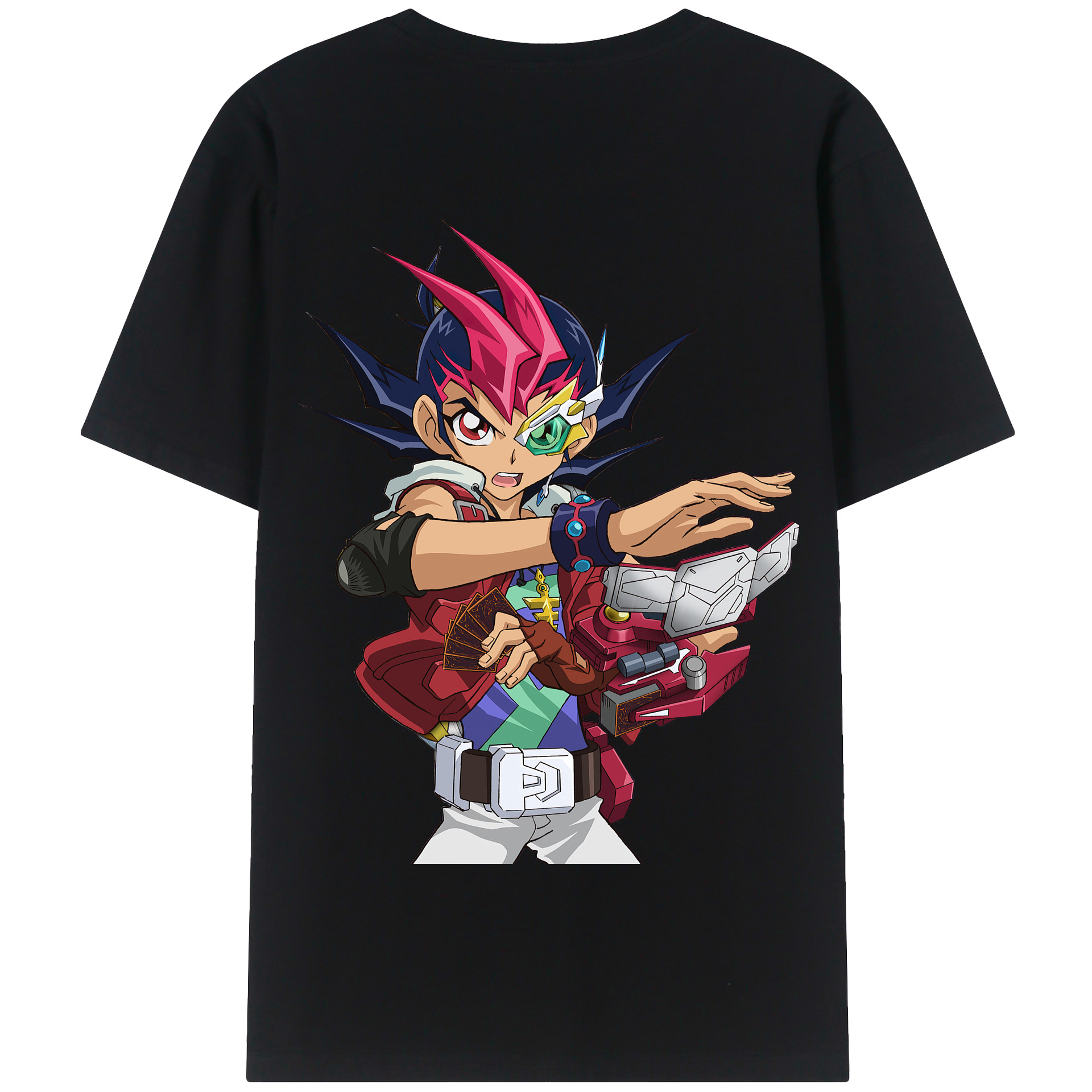 （画像用） 遊☆戯☆王 Yu-Gi-Oh! 綿100％半袖Tシャツ（背面プリント）