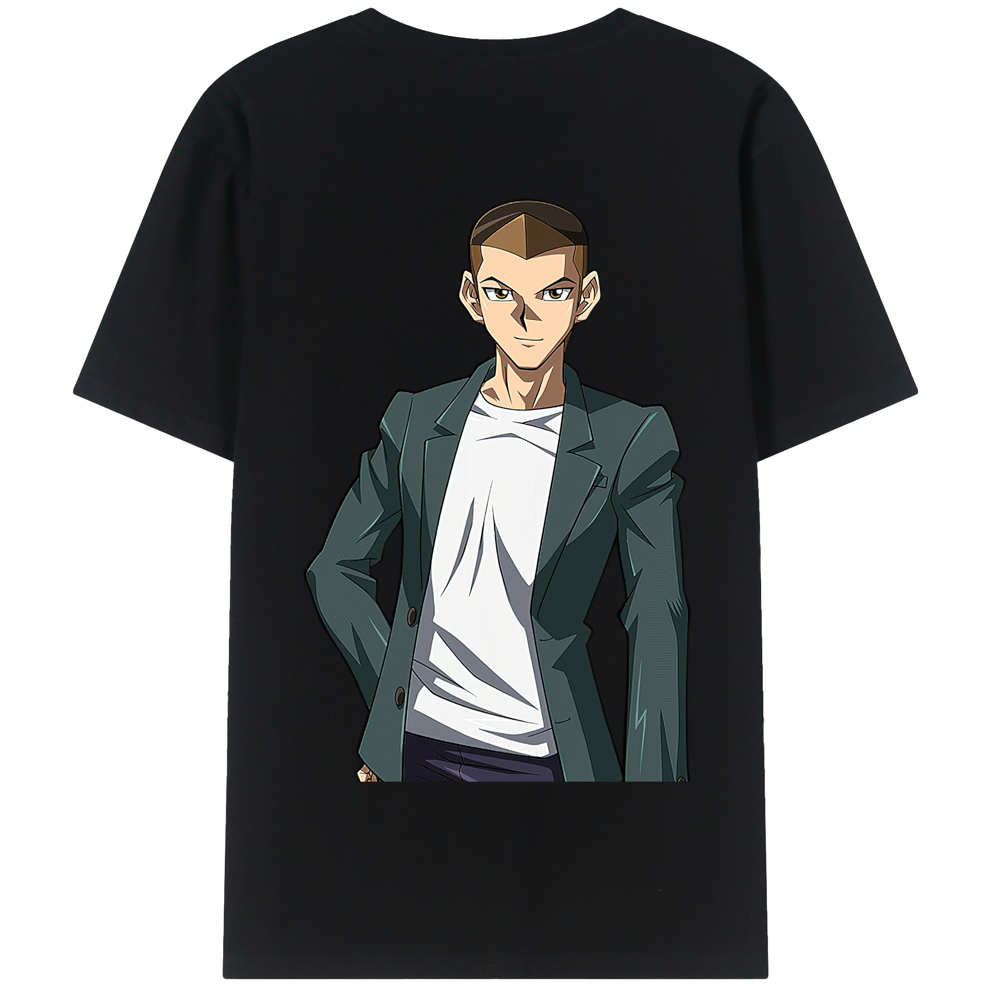 （画像用） 遊☆戯☆王 Yu-Gi-Oh! 綿100％半袖Tシャツ（背面プリント）