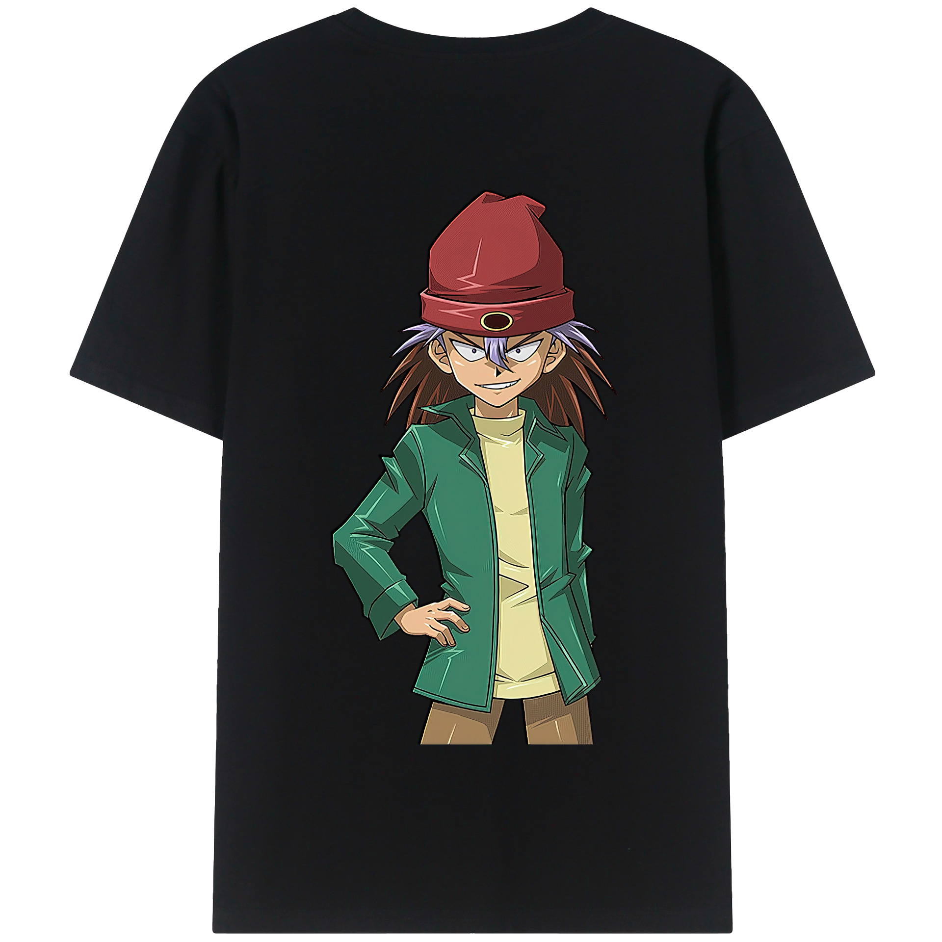 （画像用） 遊☆戯☆王 Yu-Gi-Oh! 綿100％半袖Tシャツ（背面プリント）