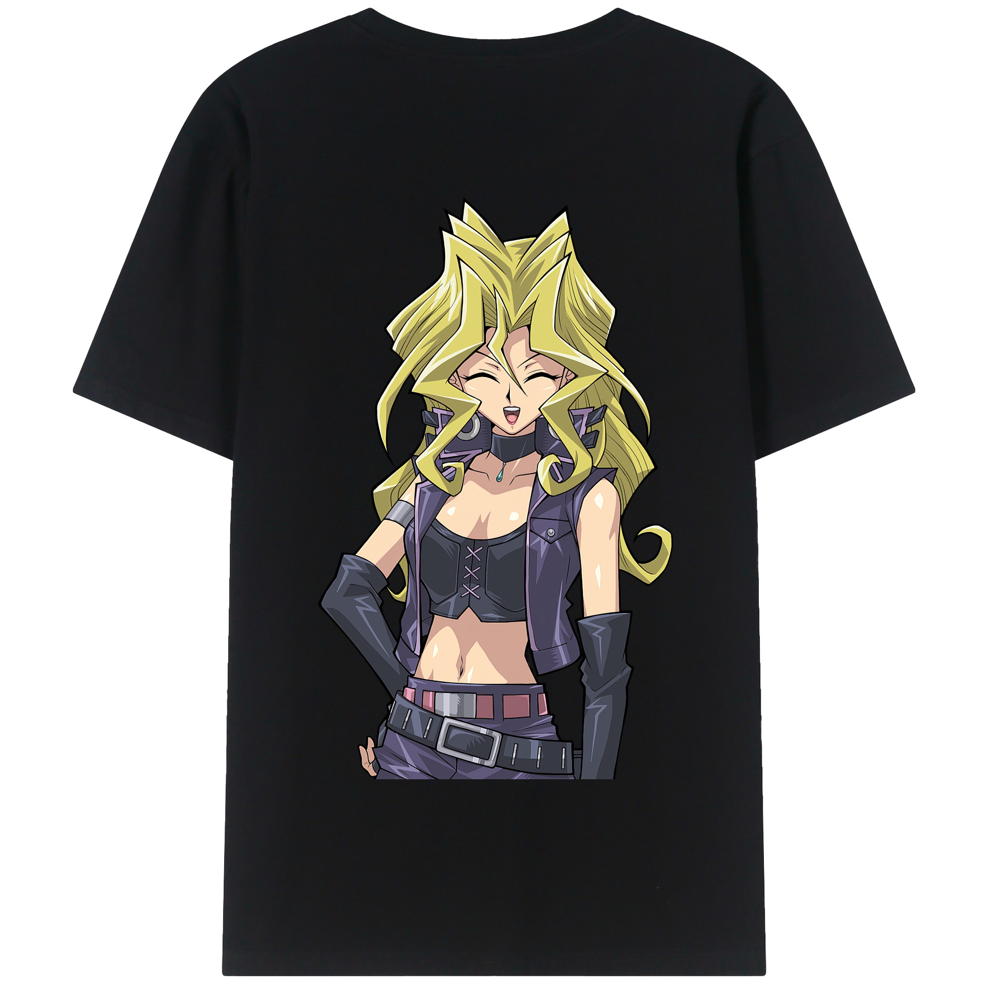 （画像用） 遊☆戯☆王 Yu-Gi-Oh! 綿100％半袖Tシャツ（背面プリント）