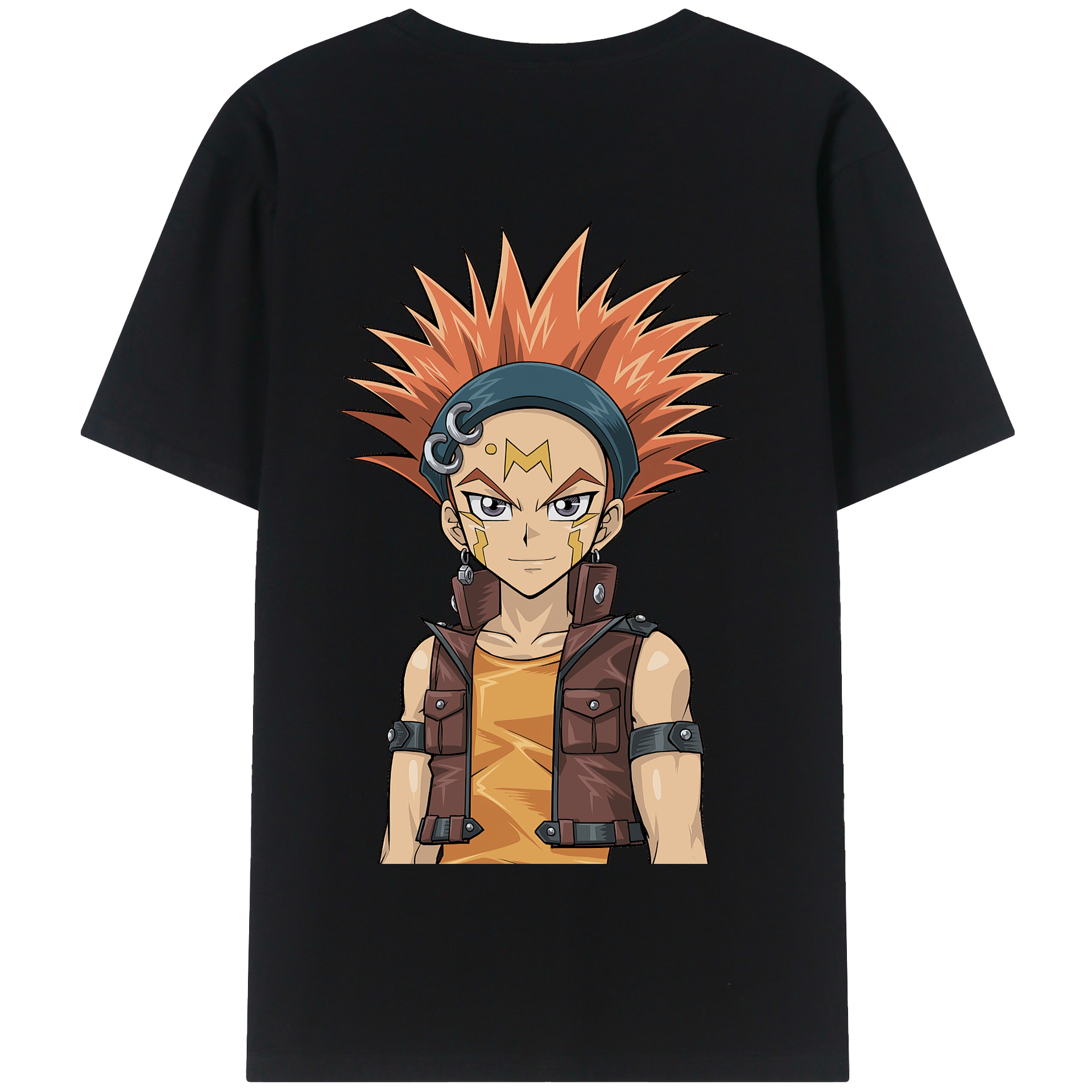 （画像用） 遊☆戯☆王 Yu-Gi-Oh! 綿100％半袖Tシャツ（背面プリント）