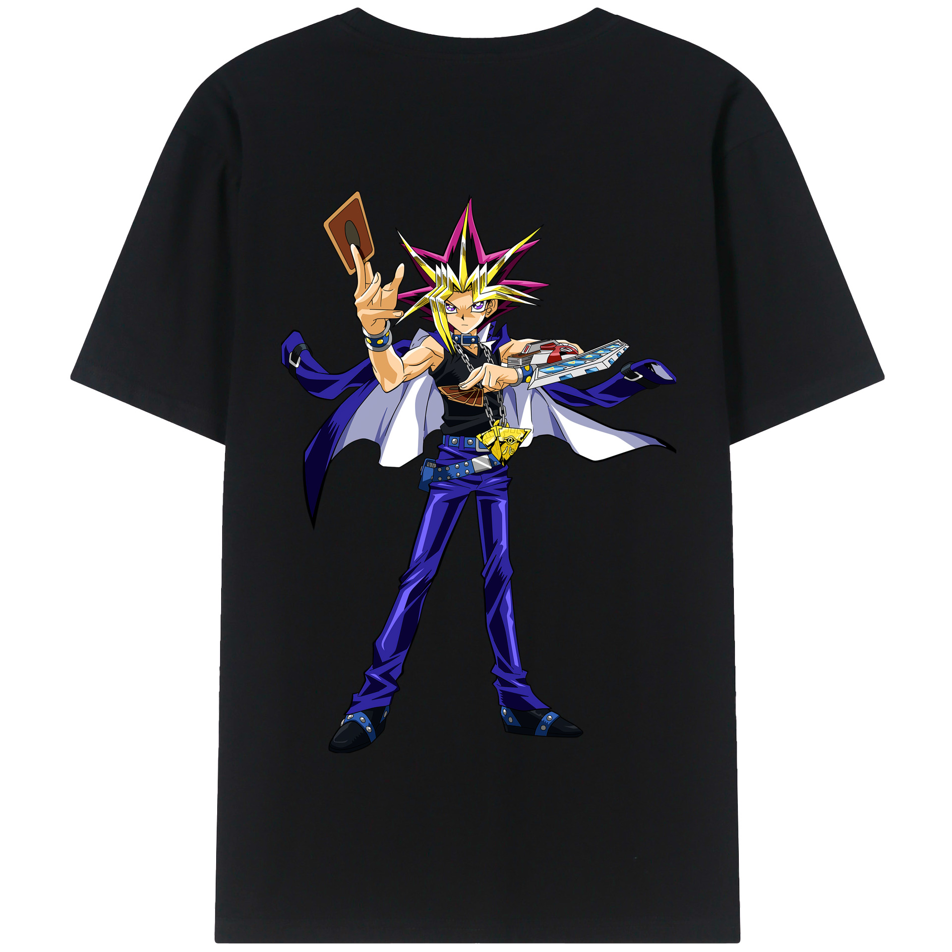 （画像用） 遊☆戯☆王 Yu-Gi-Oh! 綿100％半袖Tシャツ（背面プリント）