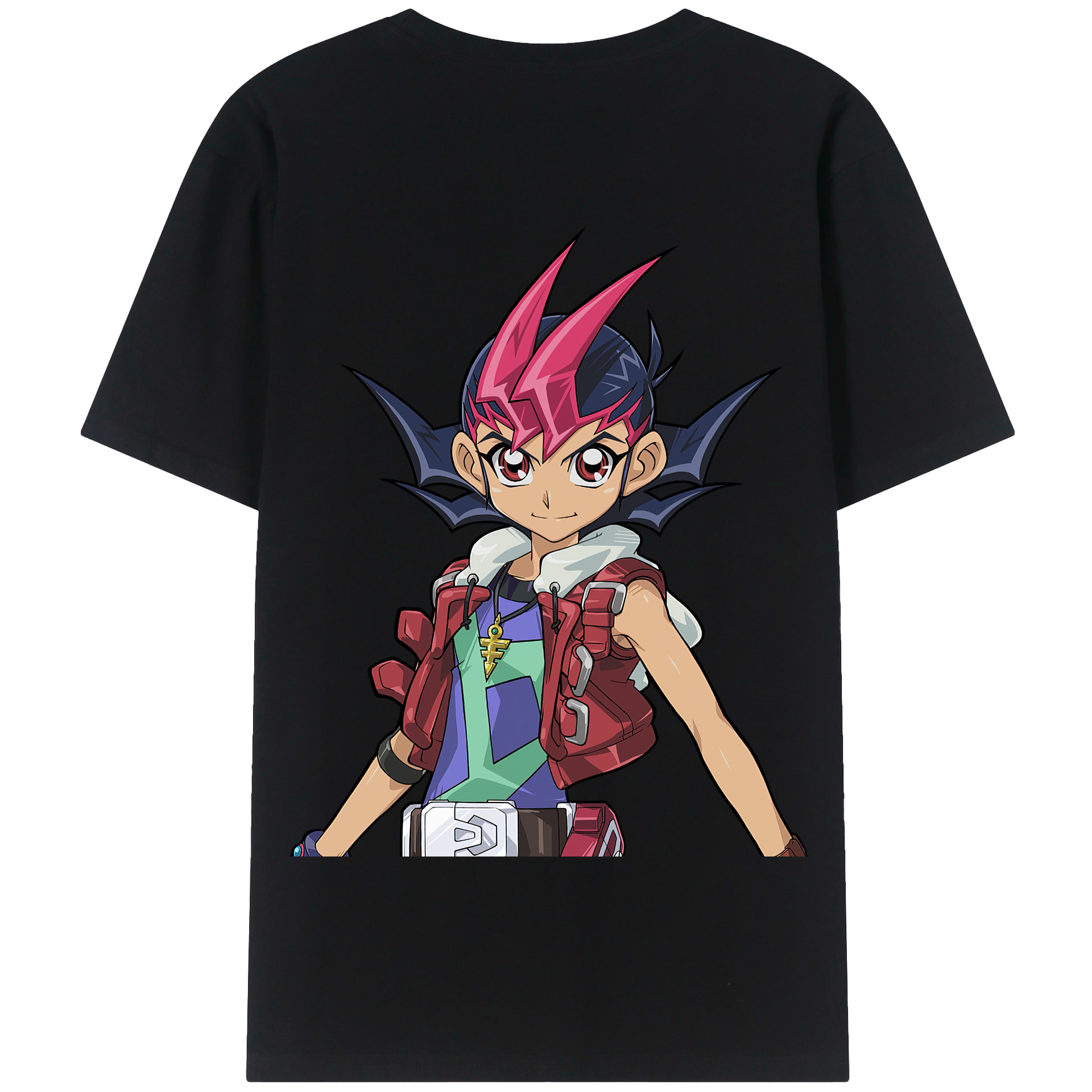 （画像用） 遊☆戯☆王 Yu-Gi-Oh! 綿100％半袖Tシャツ（背面プリント）