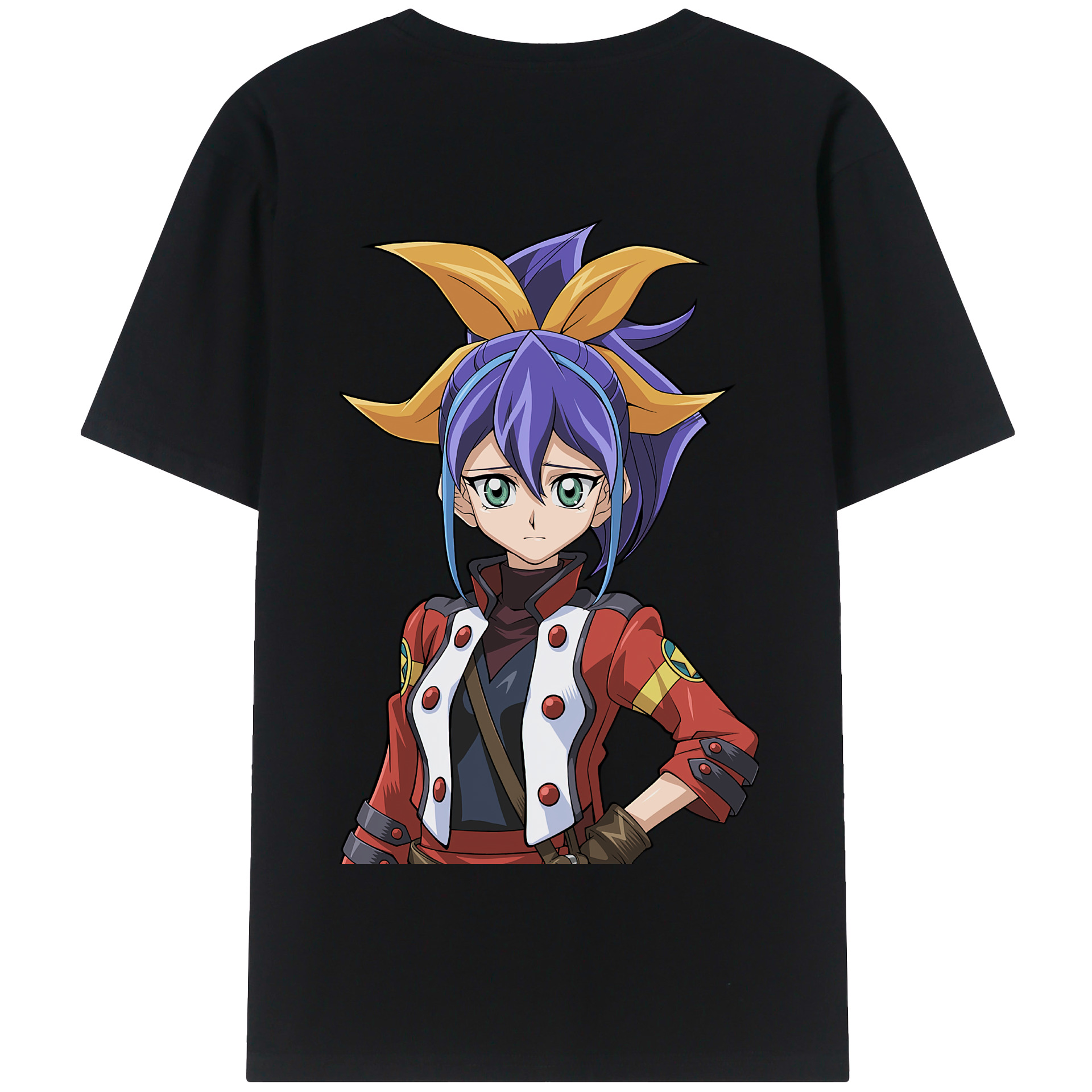 （画像用） 遊☆戯☆王 Yu-Gi-Oh! 綿100％半袖Tシャツ（背面プリント）