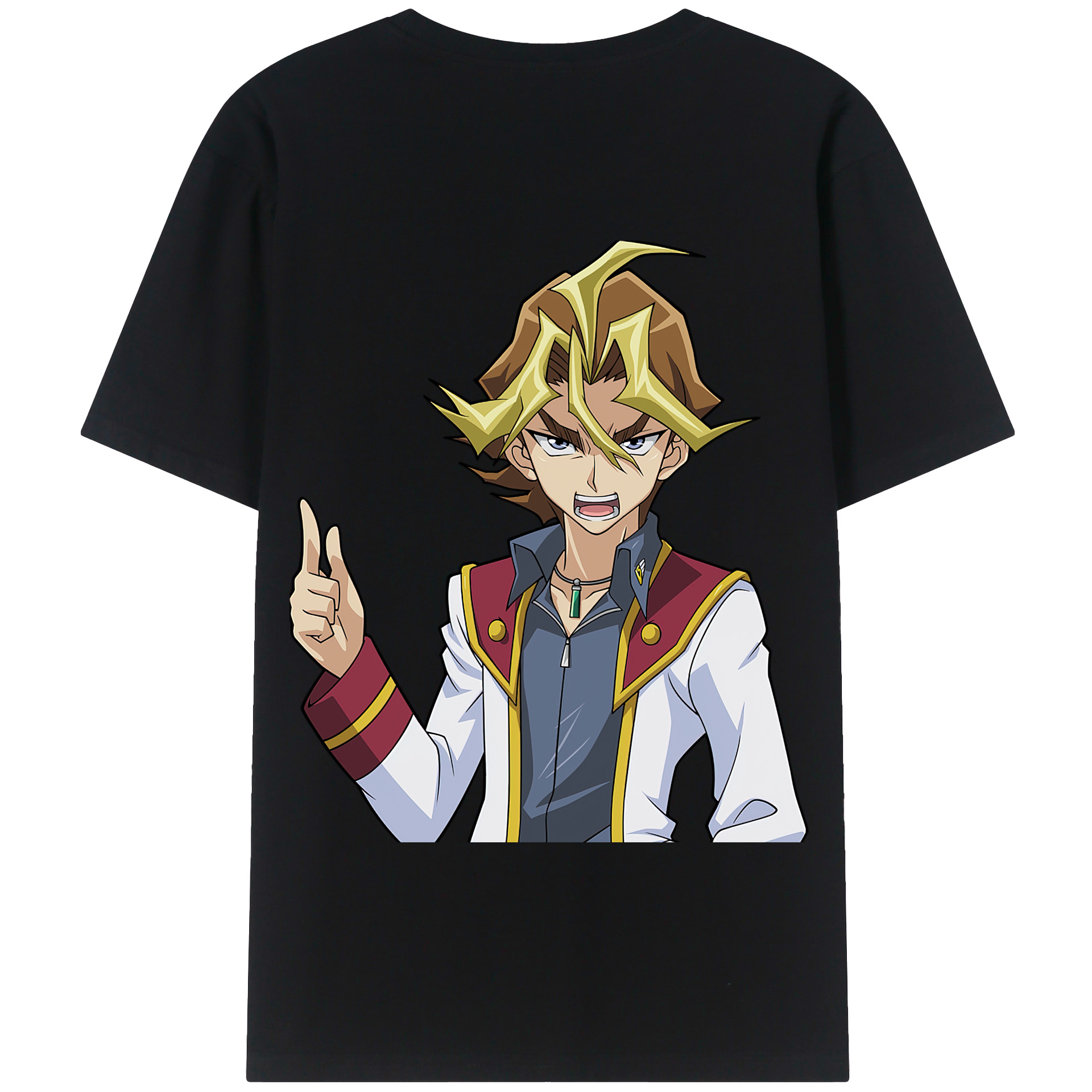 （画像用） 遊☆戯☆王 Yu-Gi-Oh! 綿100％半袖Tシャツ（背面プリント）